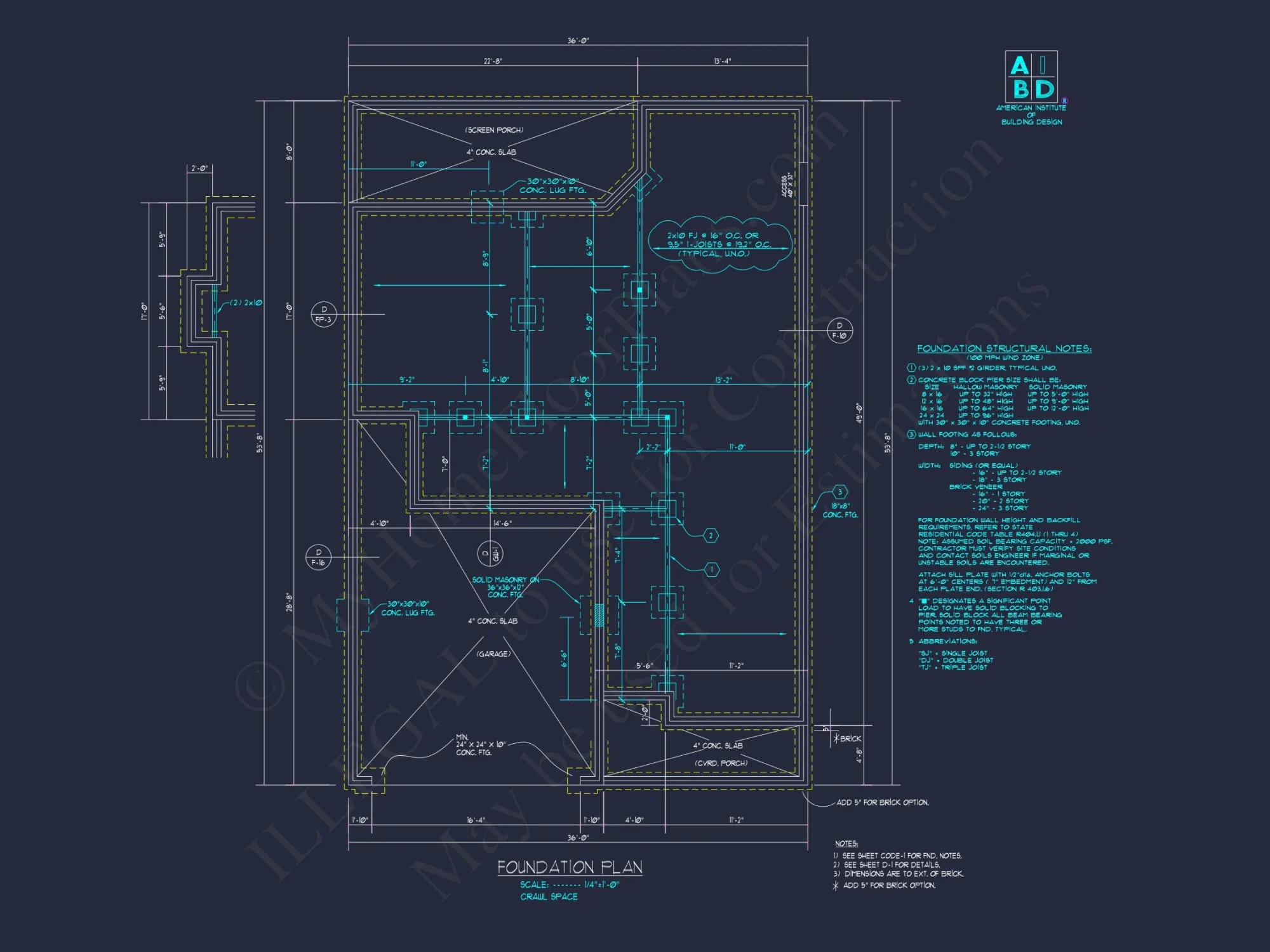 Craftsman house Plan with 4 Bedrooms and 2-Car Garage Designs