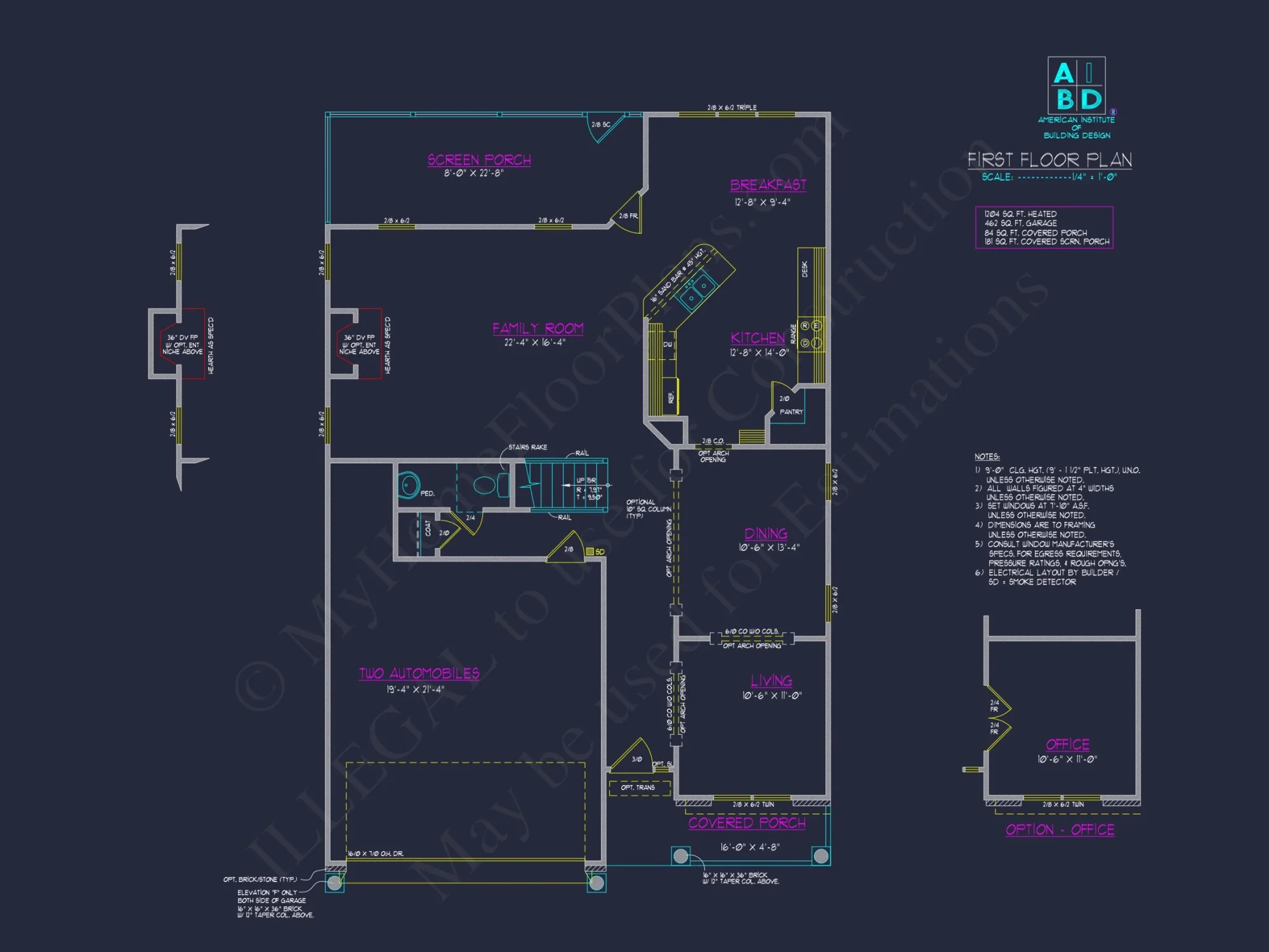 Craftsman house Plan with 4 Bedrooms and 2-Car Garage Designs