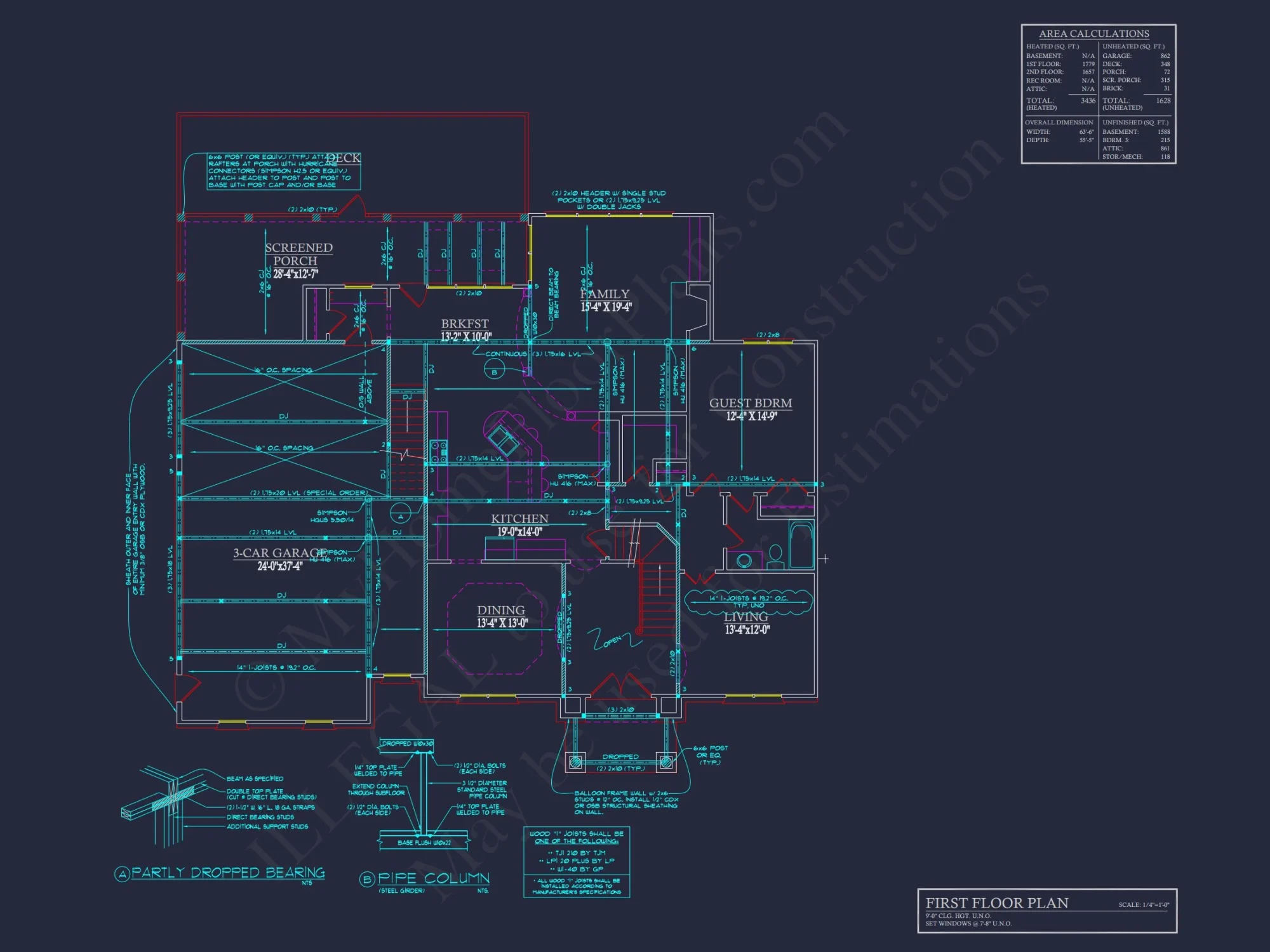 Modern Suburban house Plan with 2 Floors, CAD Designs & More