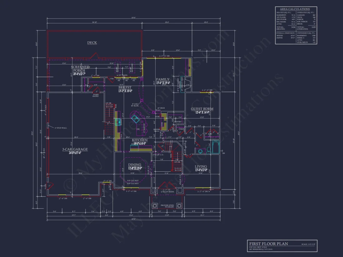 Modern Suburban house Plan with 2 Floors, CAD Designs & More