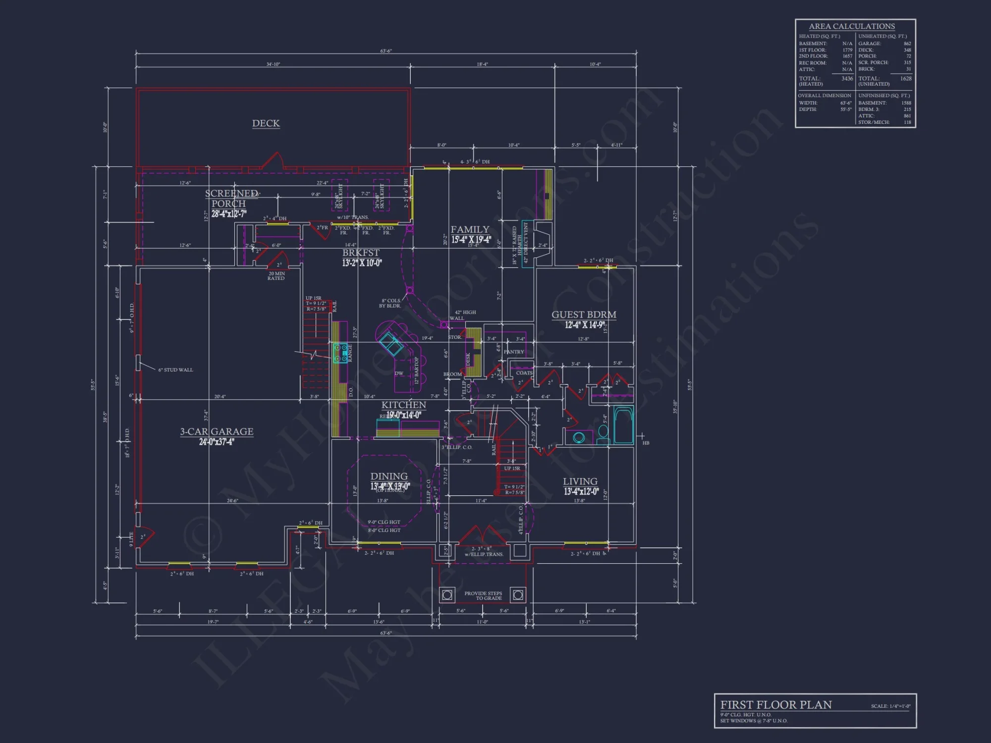 Modern Suburban house Plan with 2 Floors, CAD Designs & More