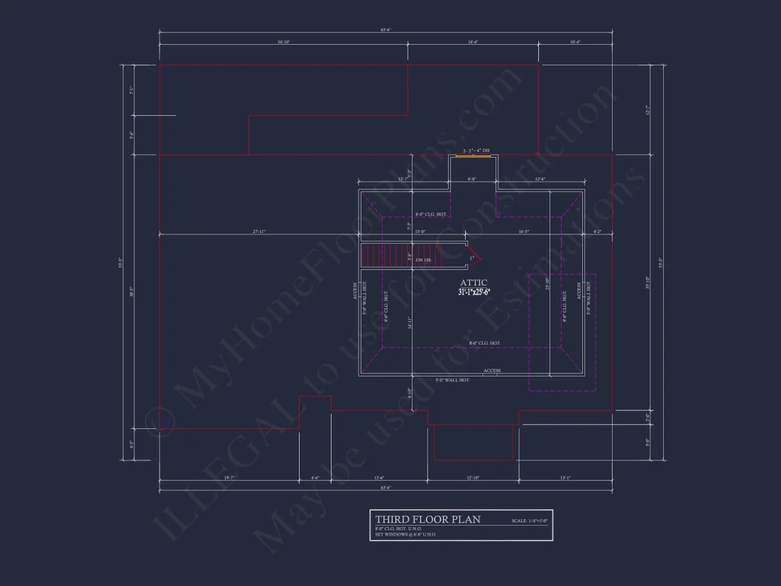 Modern Suburban house Plan with 2 Floors, CAD Designs & More