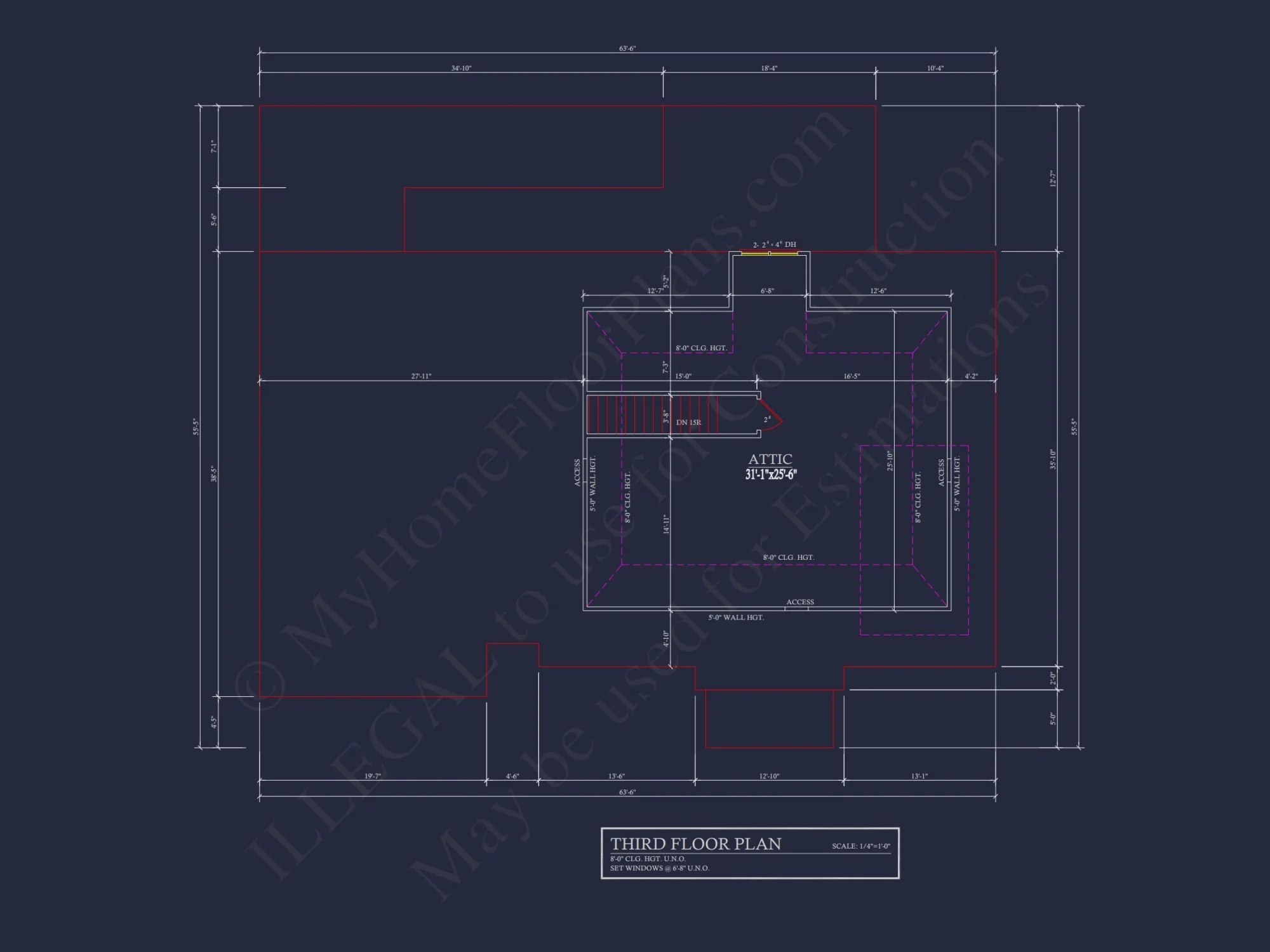 Modern Suburban house Plan with 2 Floors, CAD Designs & More