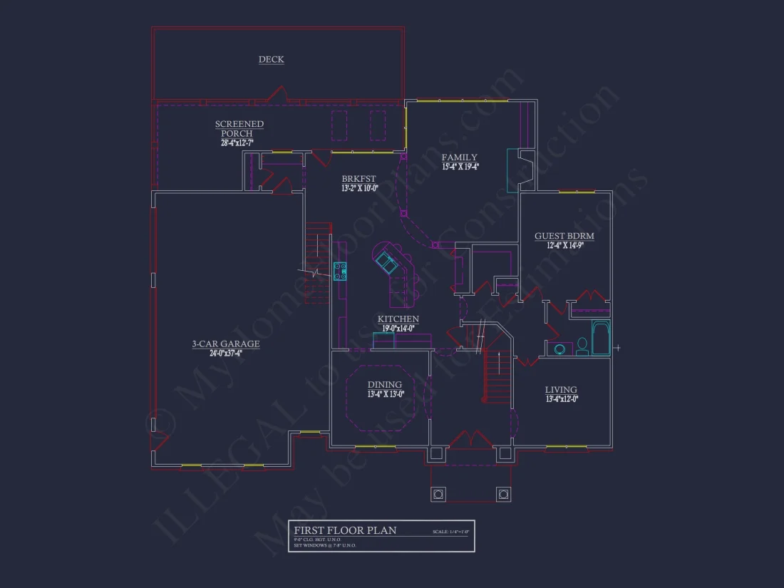 Modern Suburban house Plan with 2 Floors, CAD Designs & More