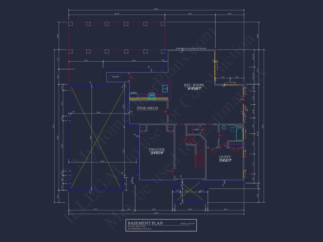 Modern Suburban house Plan with 2 Floors, CAD Designs & More