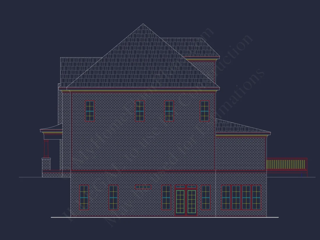 Modern Suburban house Plan with 2 Floors, CAD Designs & More