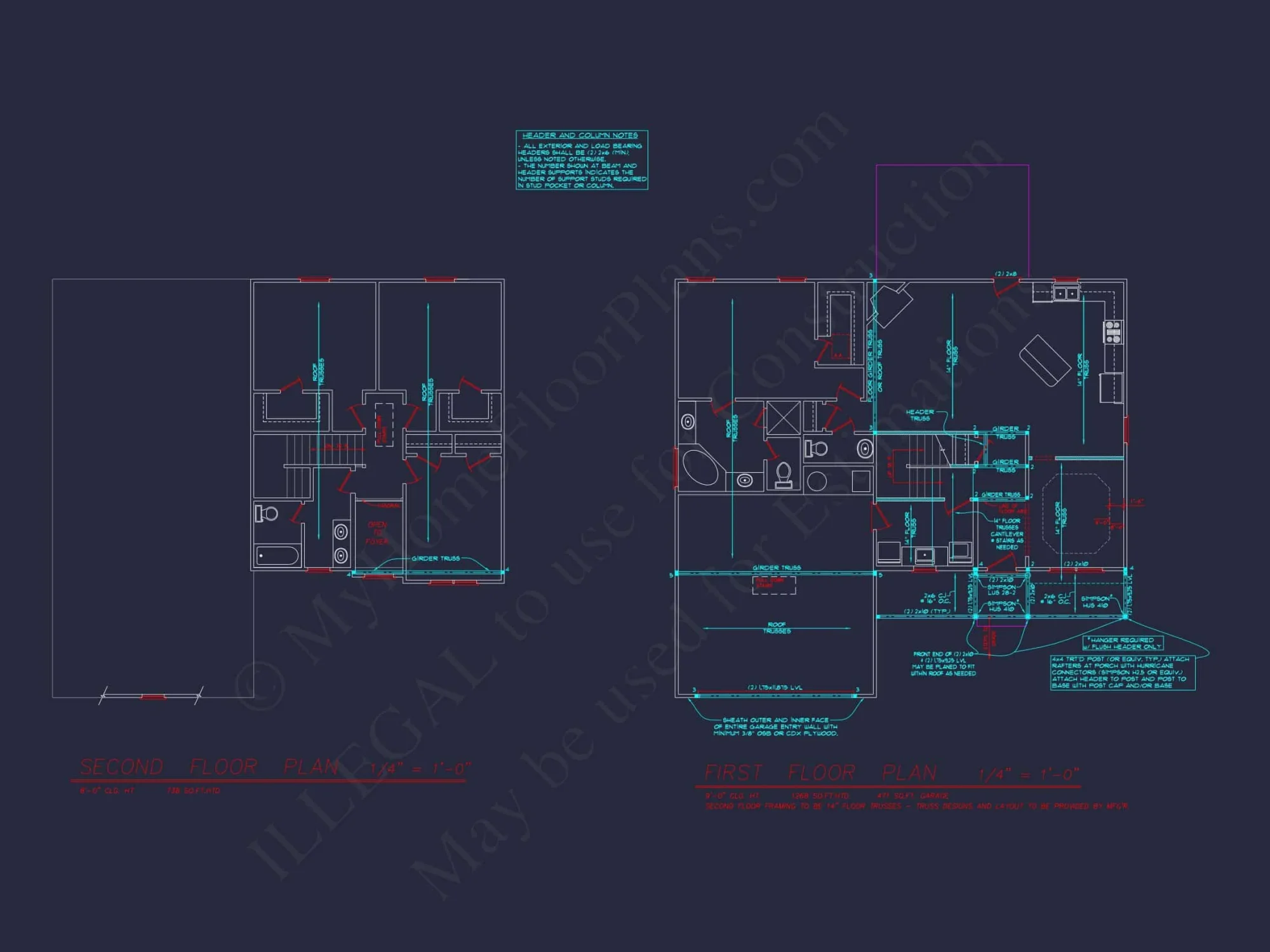 Elegant Two-Story house Plan with 4 Bedrooms & CAD Designs