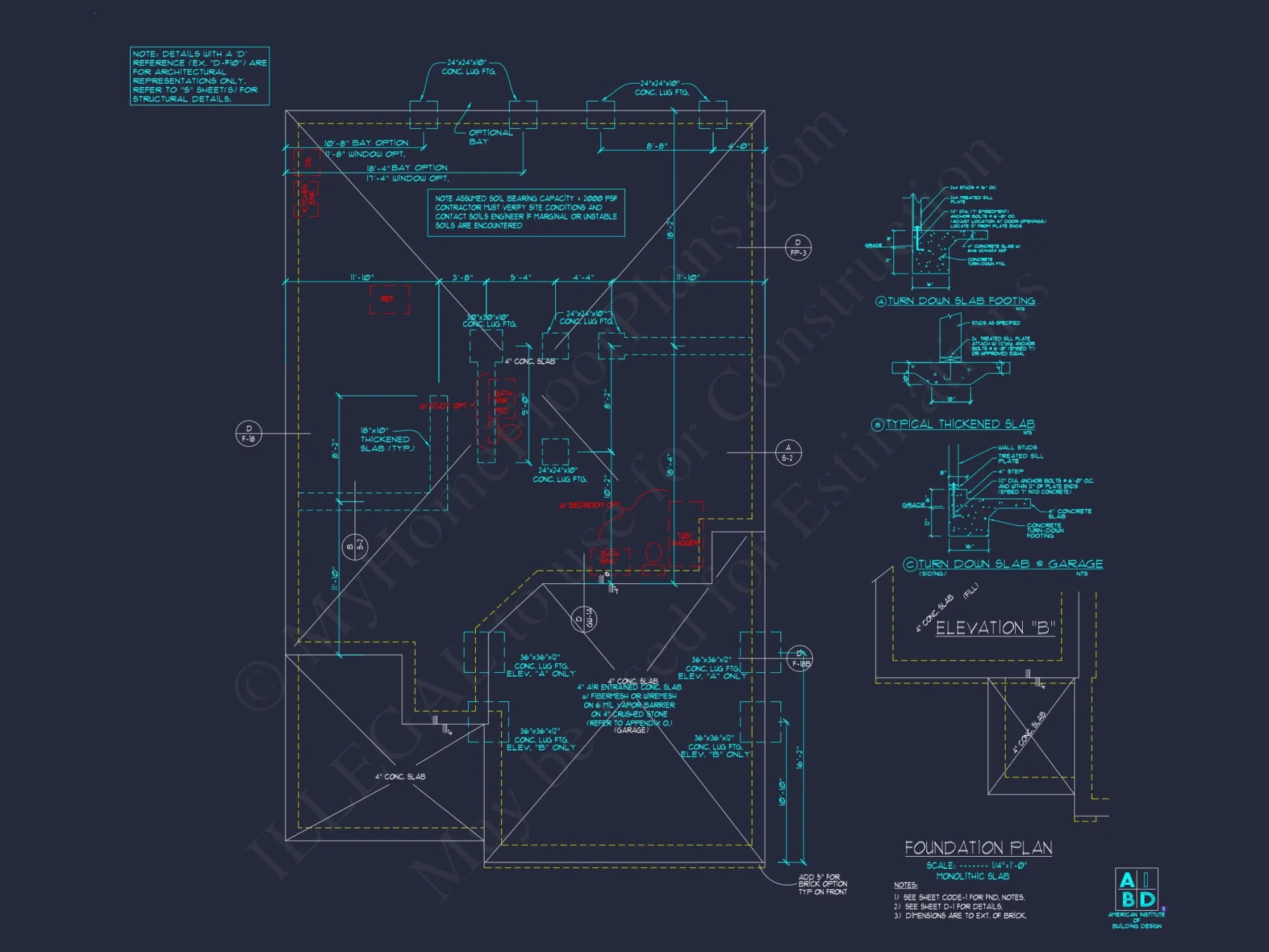 Beautiful 2-Story house Plan with 4 Bedrooms and 2-Car Garage