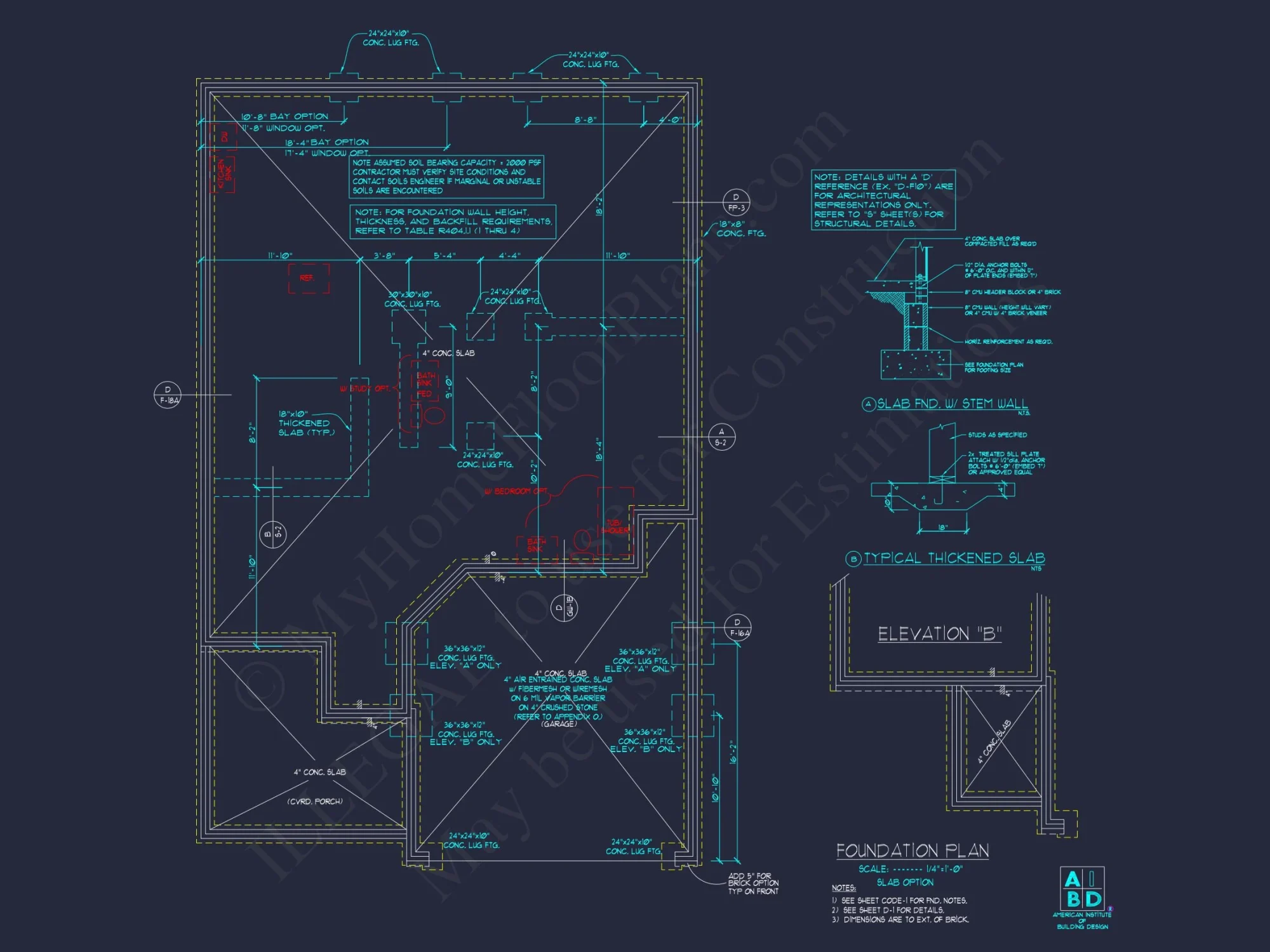 Beautiful 2-Story house Plan with 4 Bedrooms and 2-Car Garage