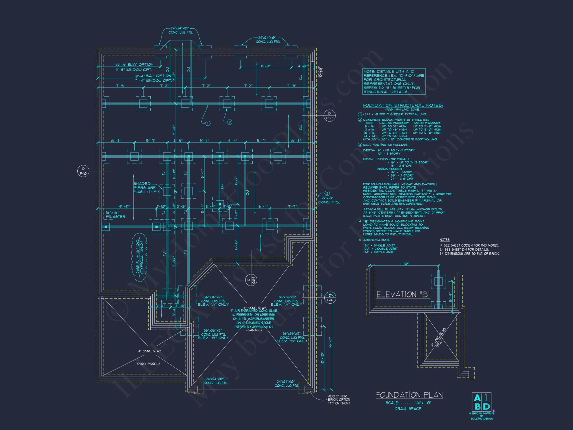 Beautiful 2-Story house Plan with 4 Bedrooms and 2-Car Garage