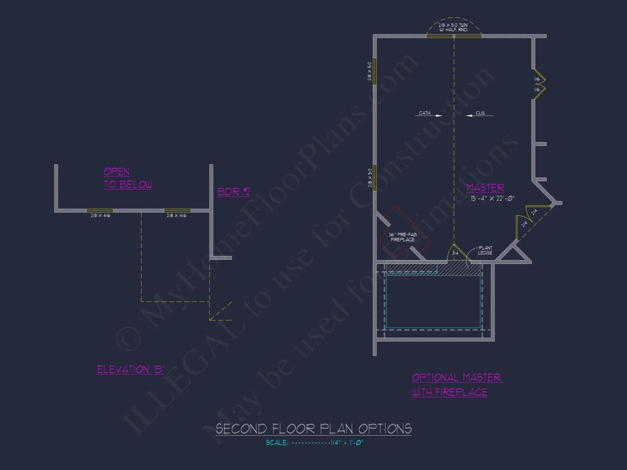 Beautiful 2-Story house Plan with 4 Bedrooms and 2-Car Garage