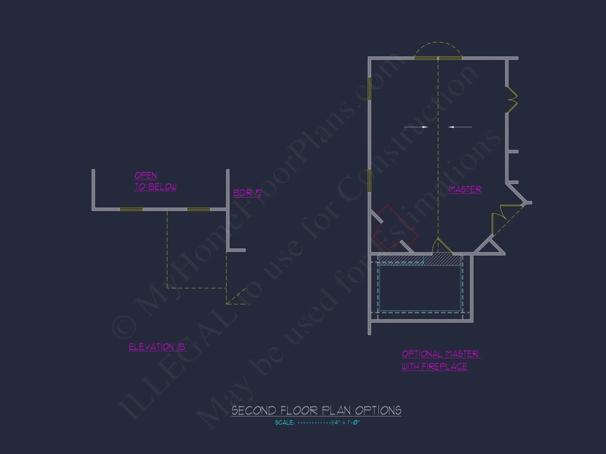 Beautiful 2-Story house Plan with 4 Bedrooms and 2-Car Garage