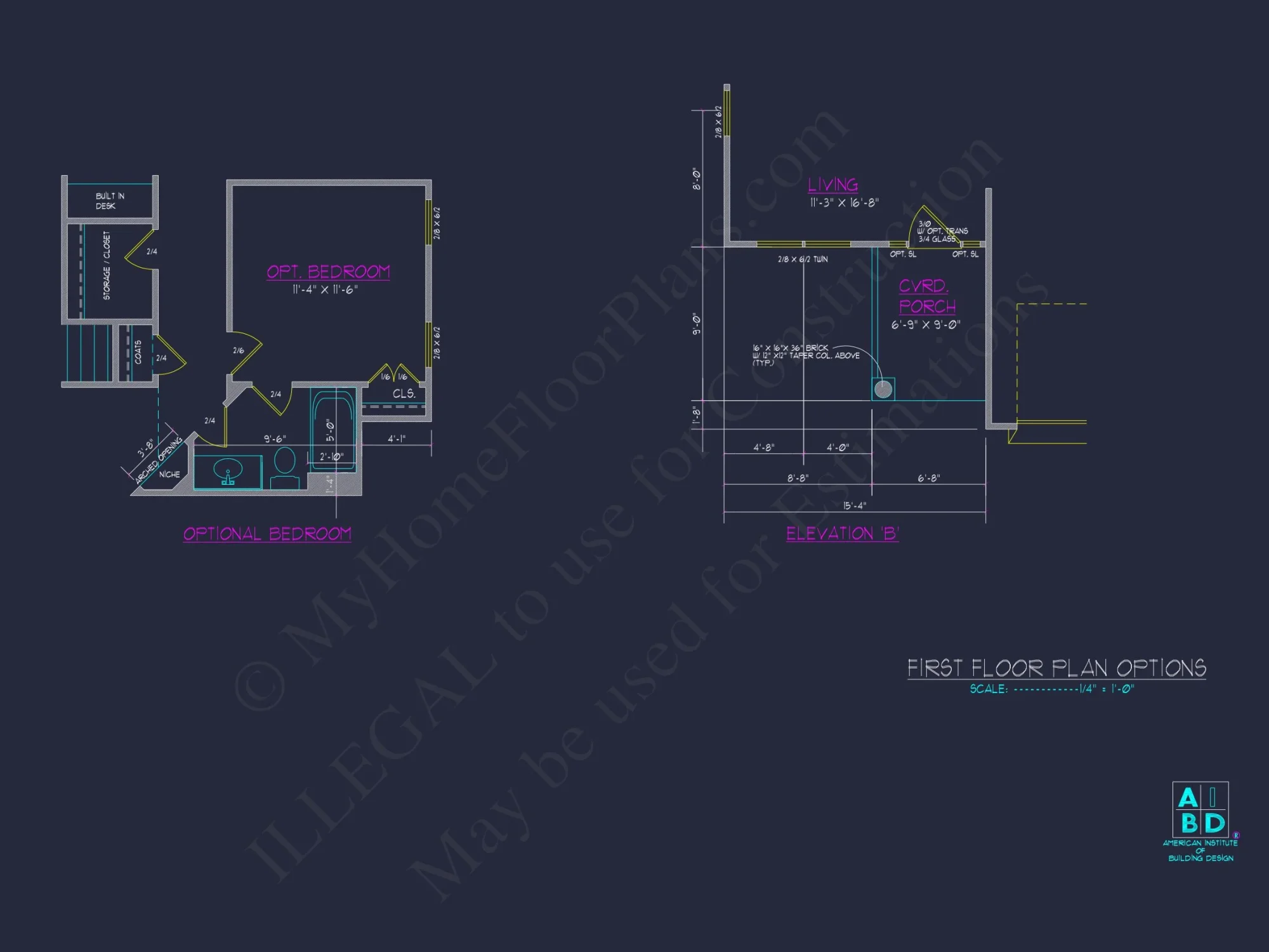 Beautiful 2-Story house Plan with 4 Bedrooms and 2-Car Garage