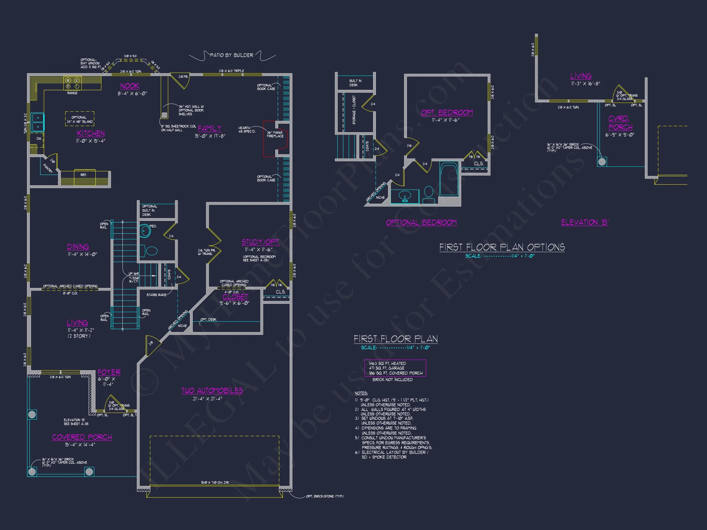 8-1812 HOUSE PLAN -Modern Farmhouse Home Plan - 4-Bed, 2.5-Bath, 2,500 SF 8 Beautiful 2-Story house Plan with 4 Bedrooms and 2-Car Garage