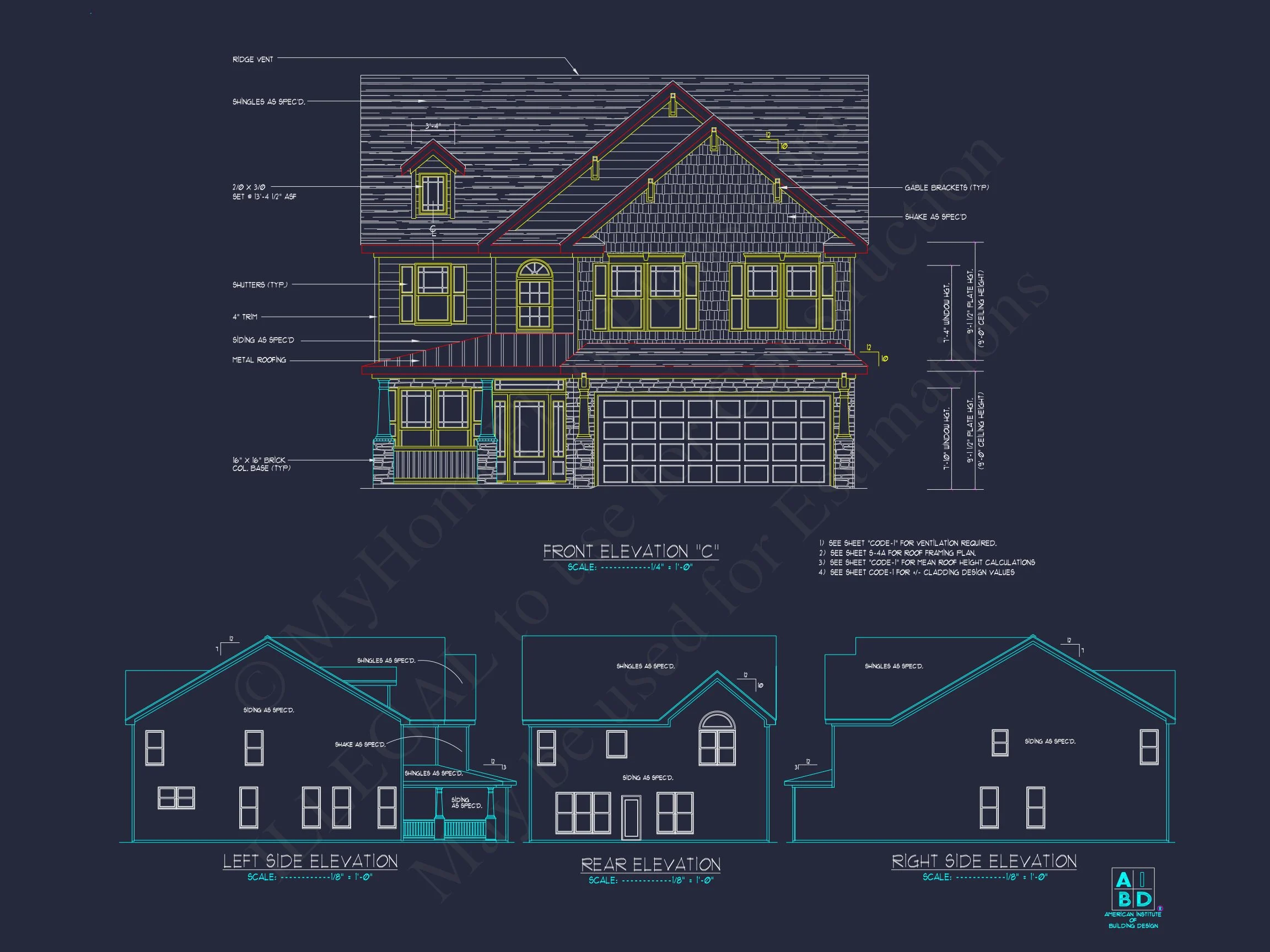 8-1812 HOUSE PLAN -Modern Farmhouse Home Plan - 4-Bed, 2.5-Bath, 2,500 SF 5 Beautiful 2-Story house Plan with 4 Bedrooms and 2-Car Garage