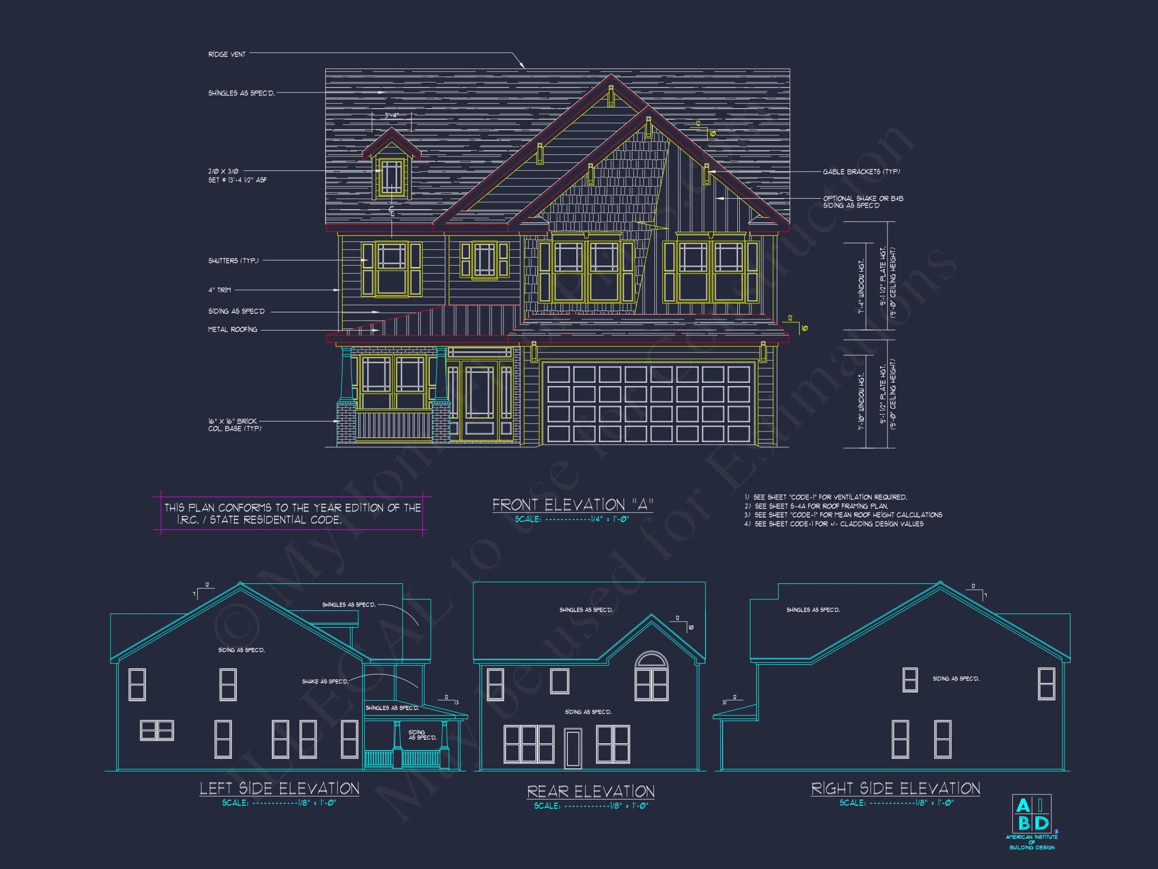 8-1812 HOUSE PLAN -Modern Farmhouse Home Plan - 4-Bed, 2.5-Bath, 2,500 SF 3 Beautiful 2-Story house Plan with 4 Bedrooms and 2-Car Garage