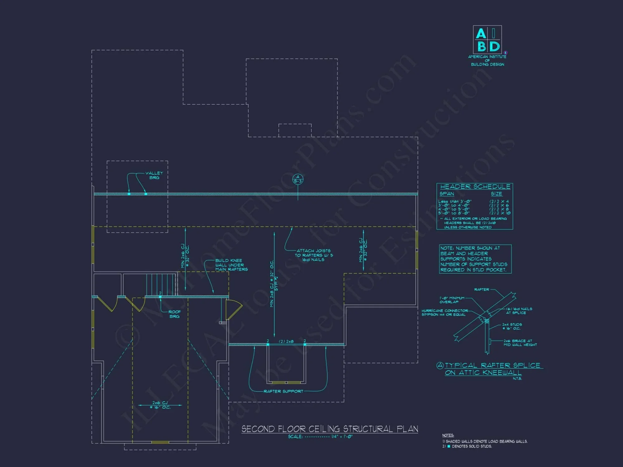 Beautiful CAD house Floor Plan: 2-Story 3-Bedroom Design