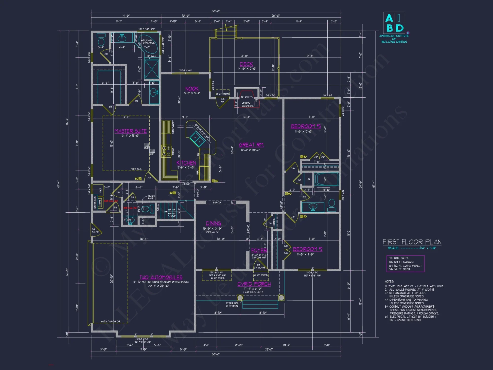 Beautiful CAD house Floor Plan: 2-Story 3-Bedroom Design