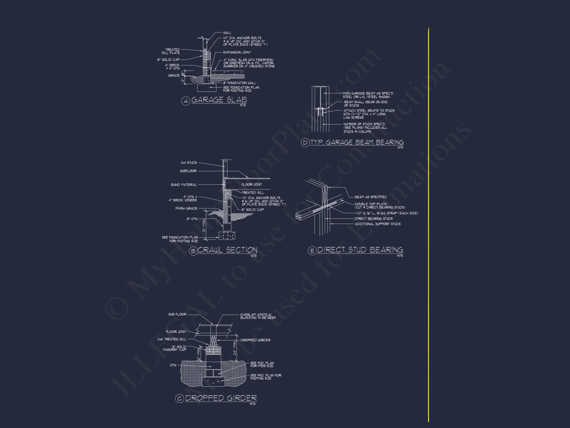 Charming 2-Story house Plan - CAD Blueprint with 3 Bedrooms