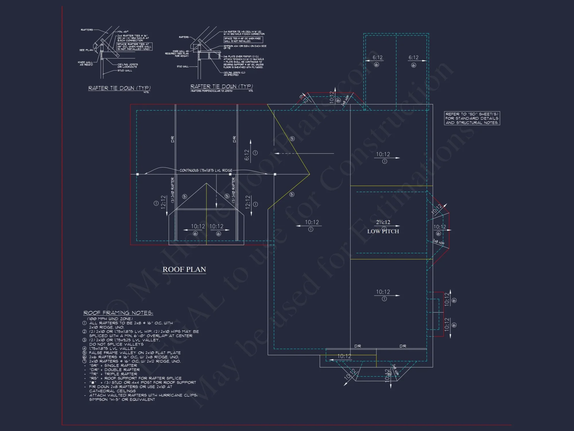 Charming 2-Story house Plan - CAD Blueprint with 3 Bedrooms