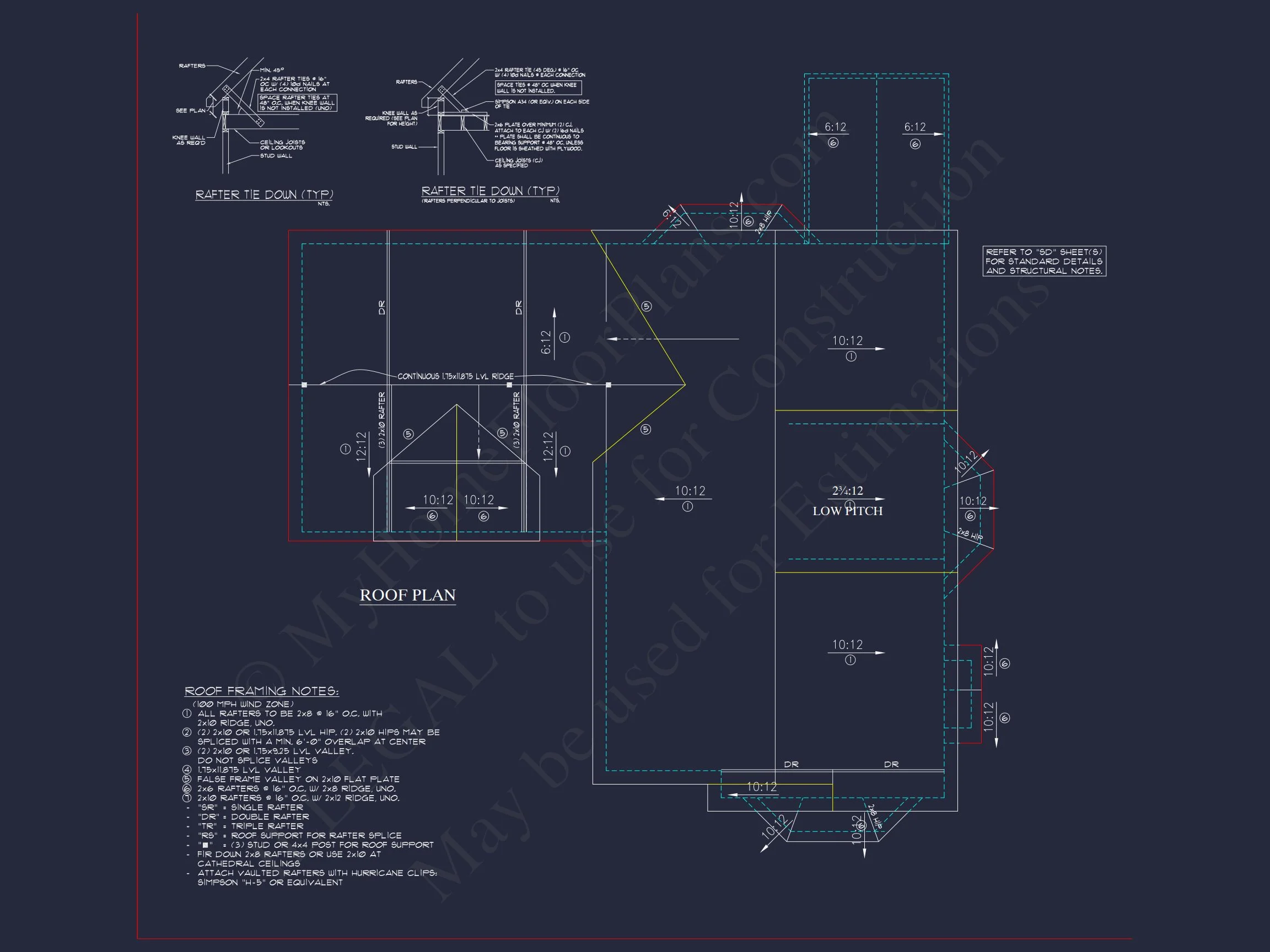 Charming 2-Story house Plan - CAD Blueprint with 3 Bedrooms