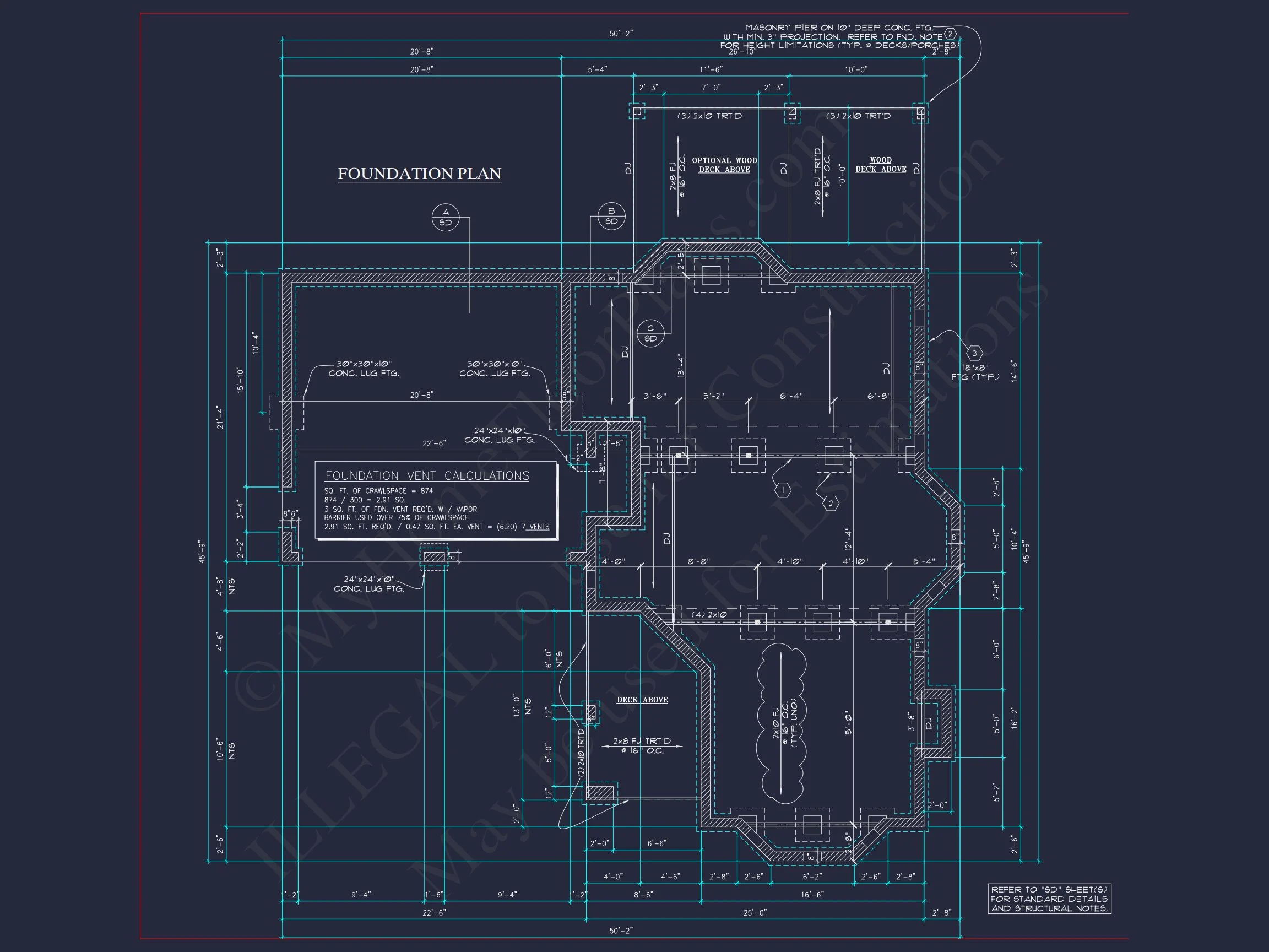 Charming 2-Story house Plan - CAD Blueprint with 3 Bedrooms
