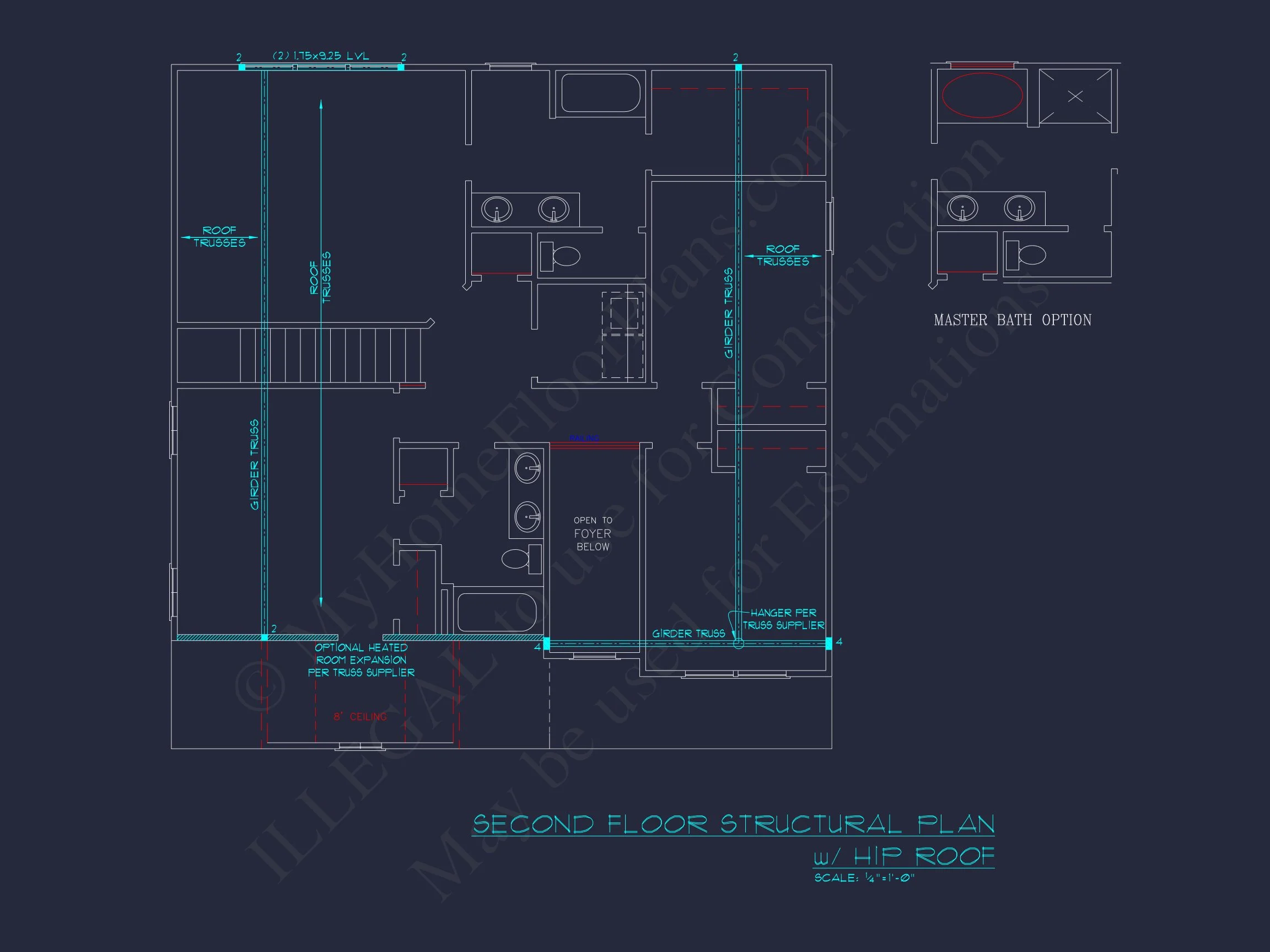8-1718 HOUSE PLAN - Traditional Colonial Home Plan - 4-Bed, 2.5-Bath, 2,450 SF 10 CAD Designs