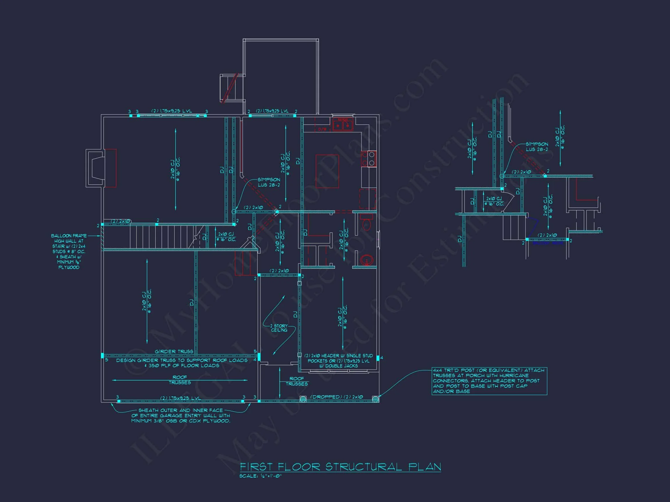 8-1718 HOUSE PLAN - Traditional Colonial Home Plan - 4-Bed, 2.5-Bath, 2,450 SF 9 Craftsman house Plan with 2 Floors and Spacious Layout