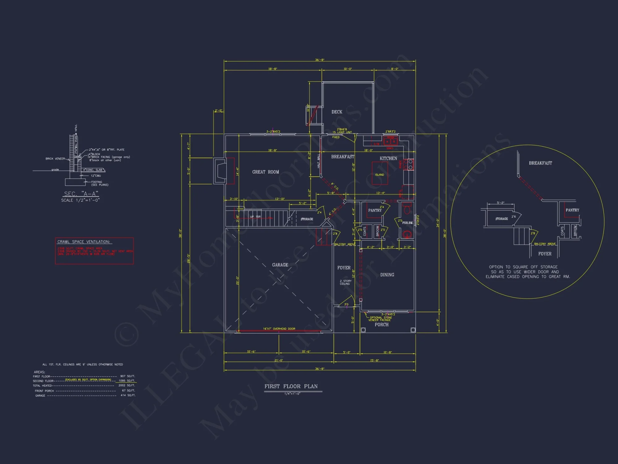 Craftsman house Plan with 2 Floors and Spacious Layout