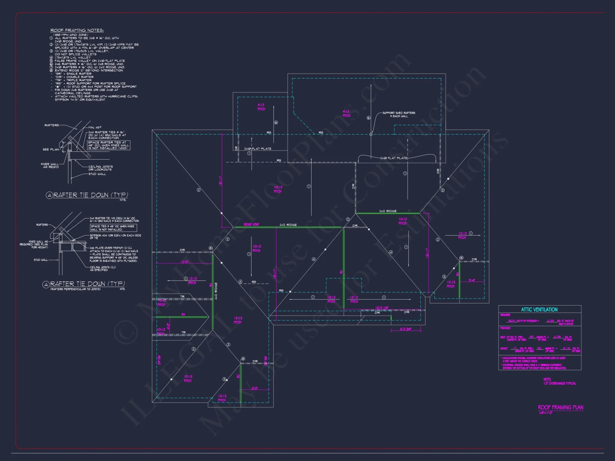 Custom Craftsman house Plan with Open Floor Layout and CAD Designs