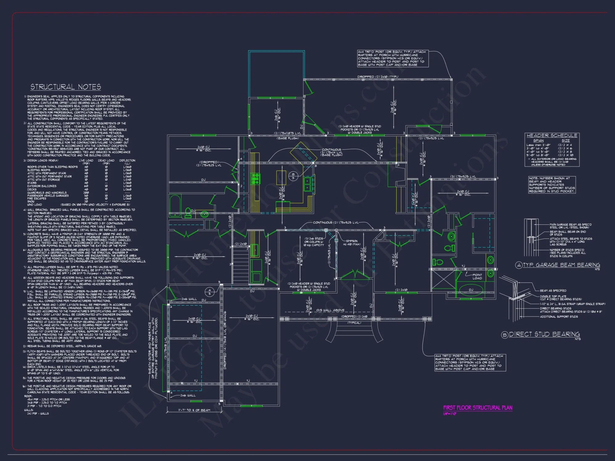 Custom Craftsman house Plan with Open Floor Layout and CAD Designs
