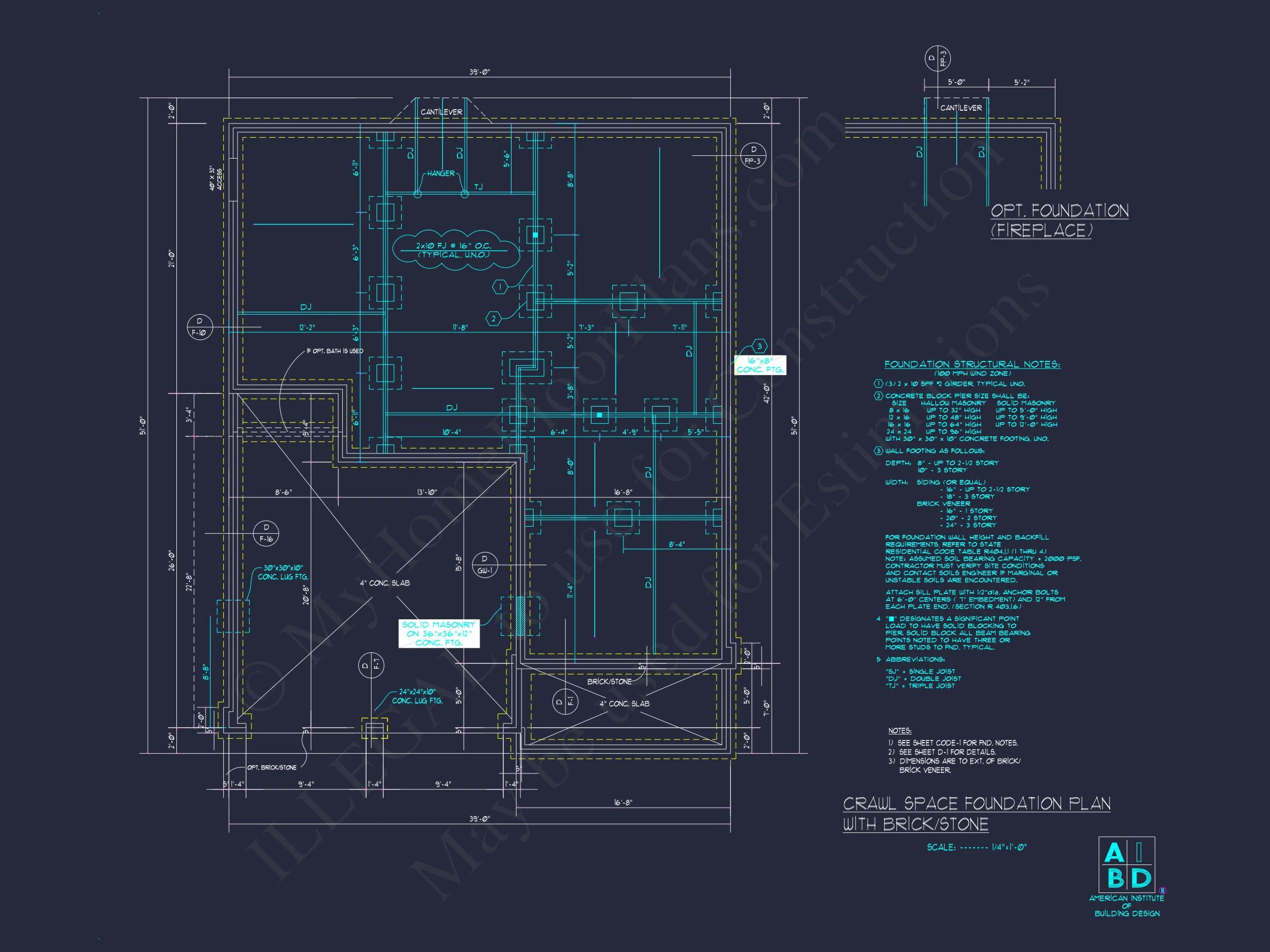 Modern Craftsman house Plan: CAD Blueprint for 2-Story Design