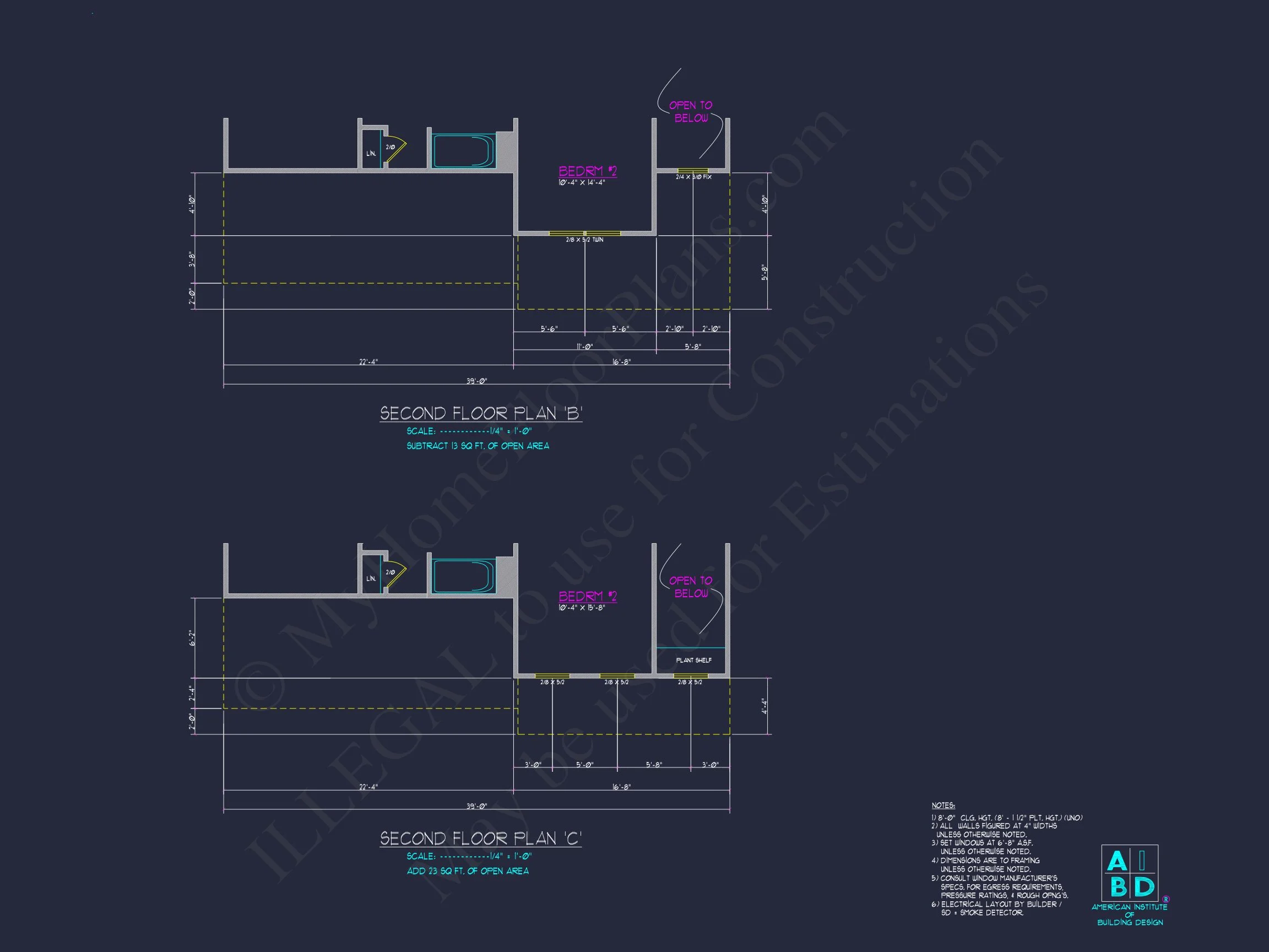 Modern Craftsman house Plan: CAD Blueprint for 2-Story Design