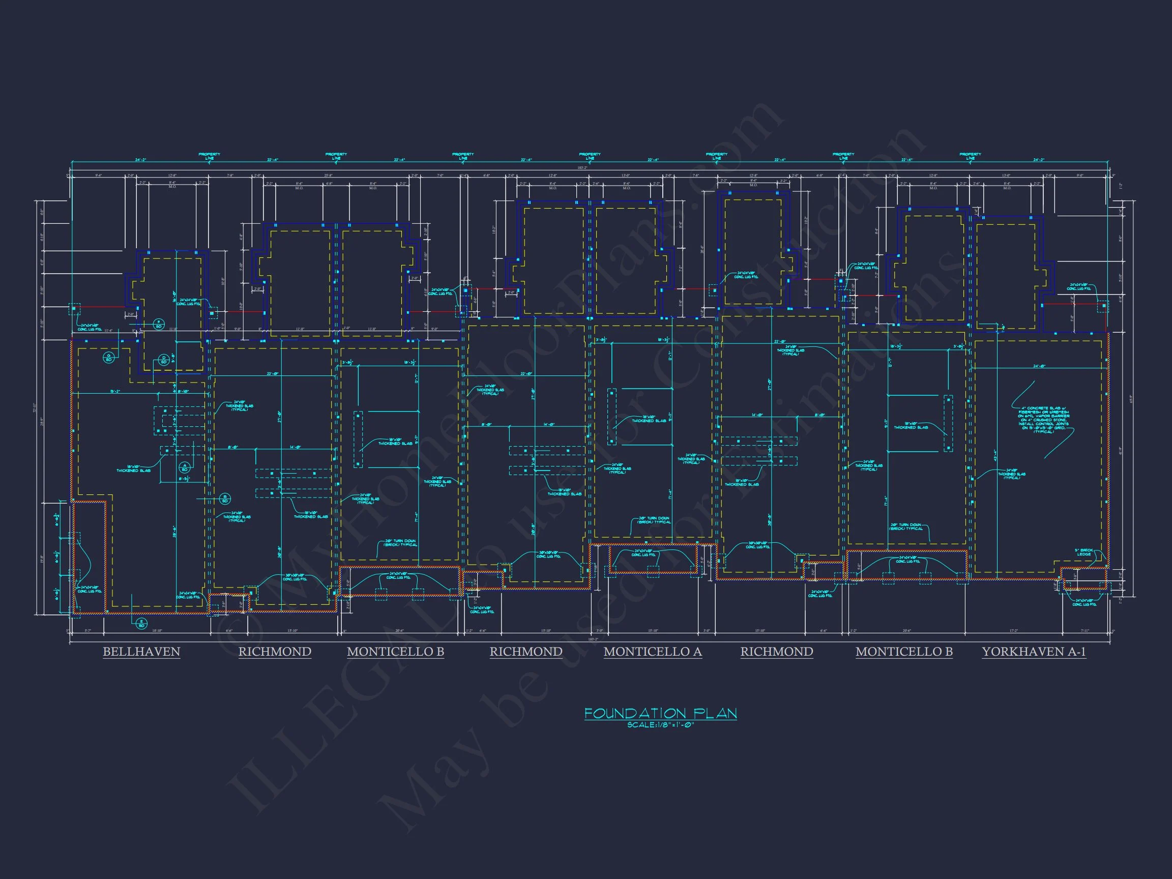 8-1609 HOUSE PLAN - Traditional Colonial Home Plan - 3-Bed, 2.5-Bath, 1,900 SF 8 Charming Colonial Revival Townhome