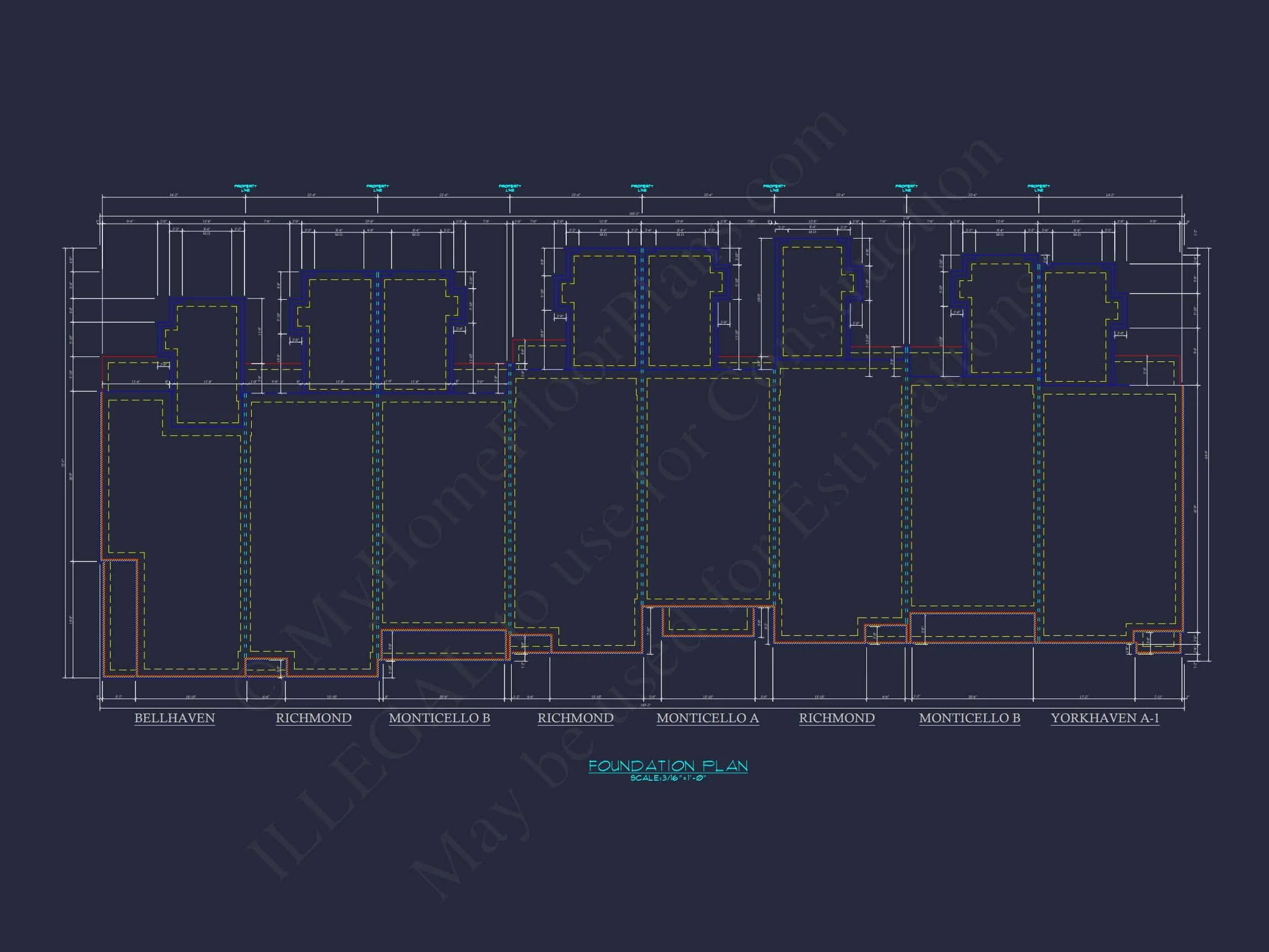 8-1609 HOUSE PLAN - Traditional Colonial Home Plan - 3-Bed, 2.5-Bath, 1,900 SF 5 Floor Plan, CAD & Design