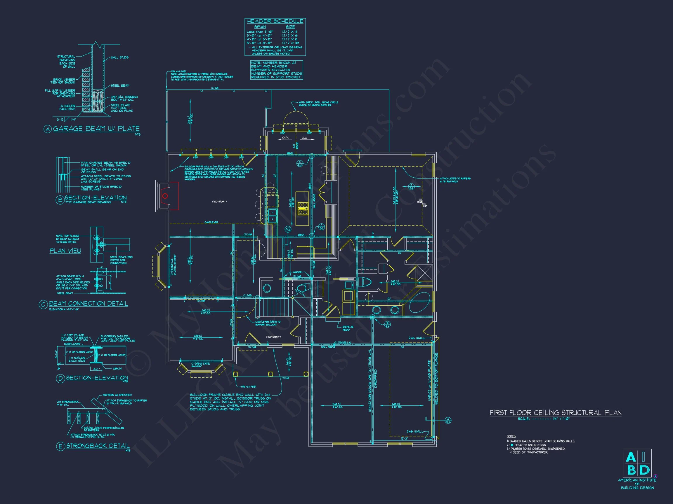 Elegant house Plan with CAD Blueprint & Modern Designs
