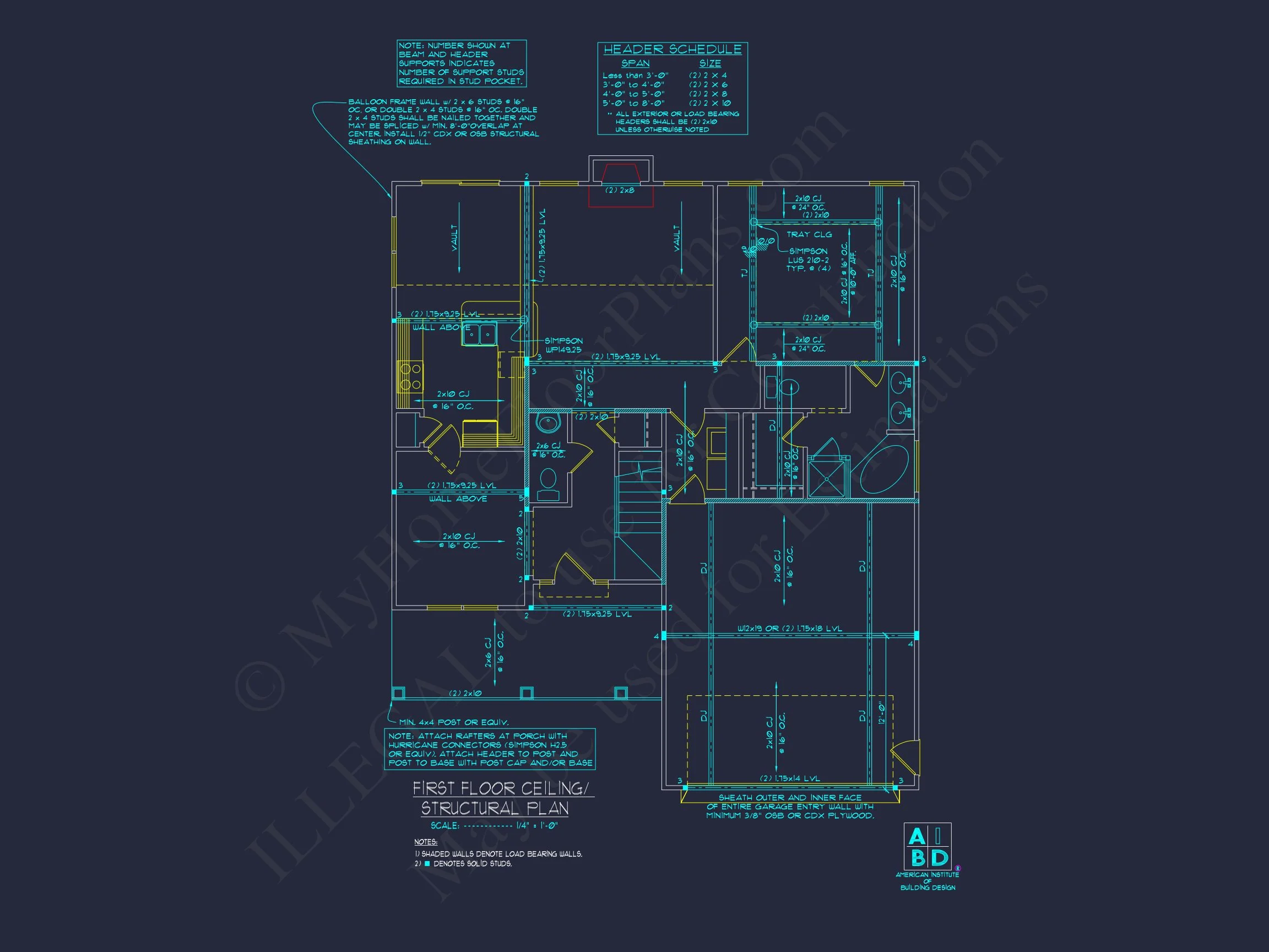 8-1598 HOUSE PLAN -Cape Cod House Plan - 3-Bed, 2.5-Bath, 2,050 SF 10 Modern house Plan: Detailed Floor Plan & CAD Blueprint Designs