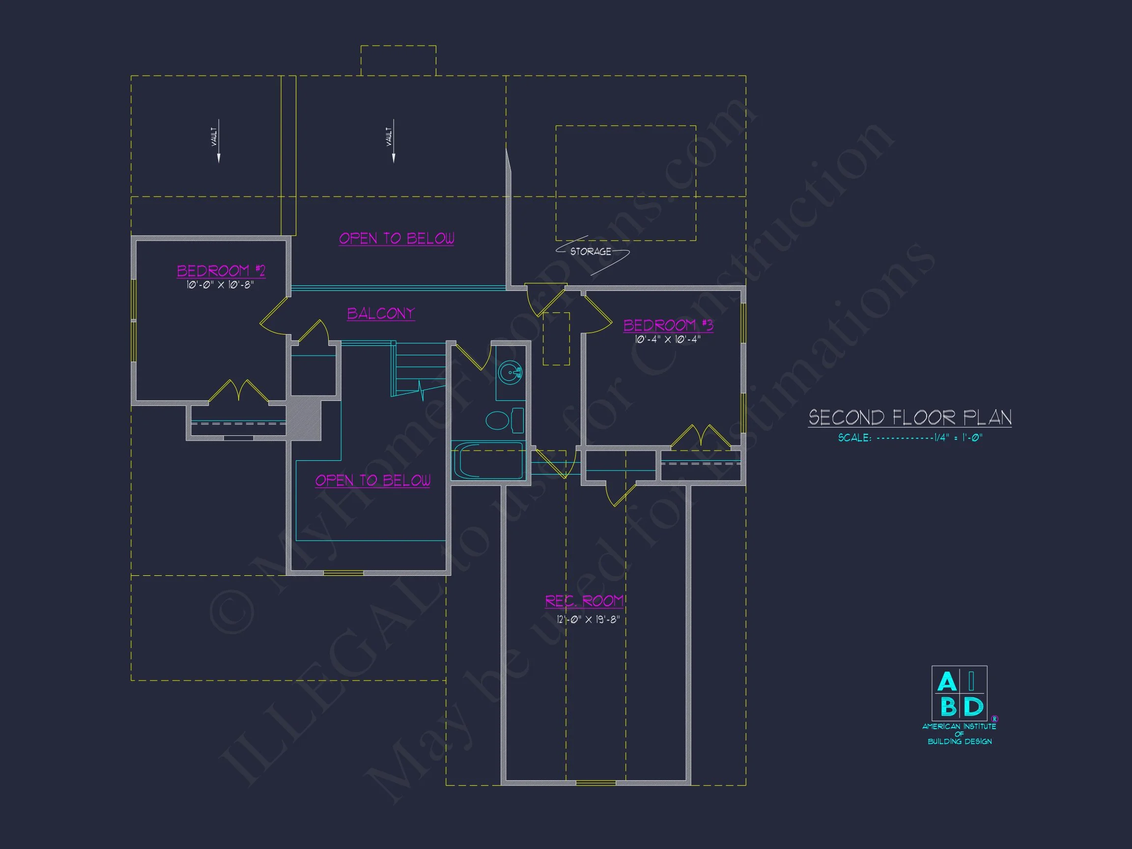 8-1598 HOUSE PLAN -Cape Cod House Plan - 3-Bed, 2.5-Bath, 2,050 SF 6 Modern house Plan: Detailed Floor Plan & CAD Blueprint Designs