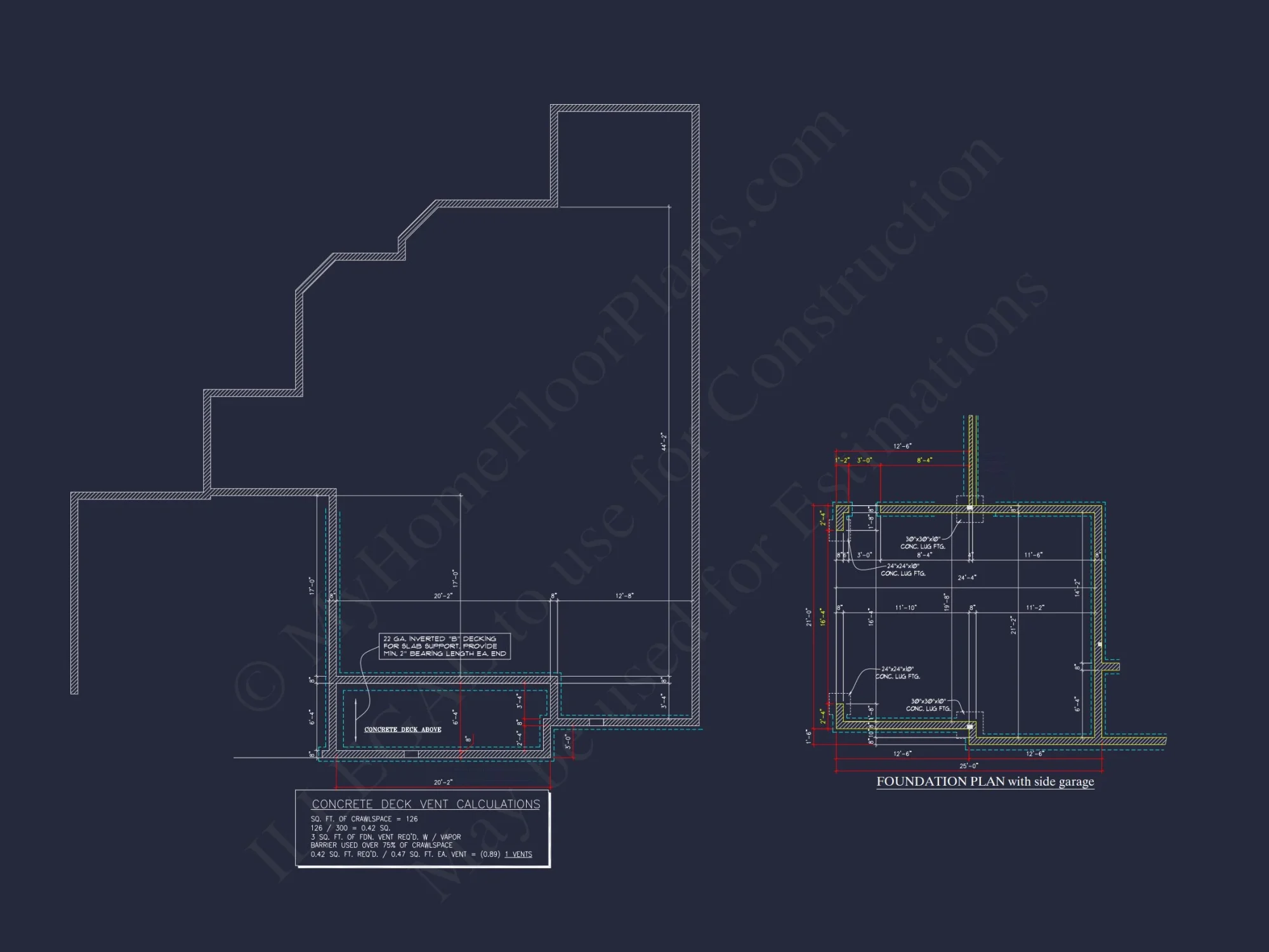 house Plan Blueprints with CAD Architecture Designs