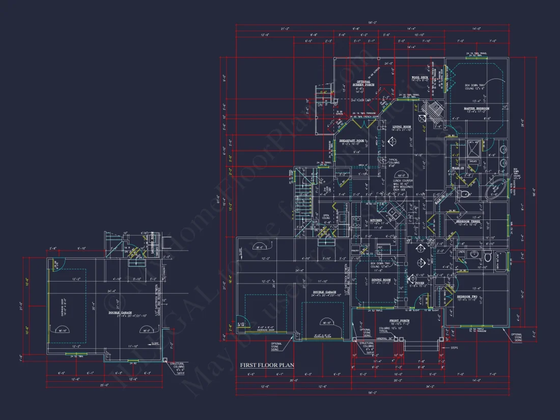 house Plan Blueprints with CAD Architecture Designs