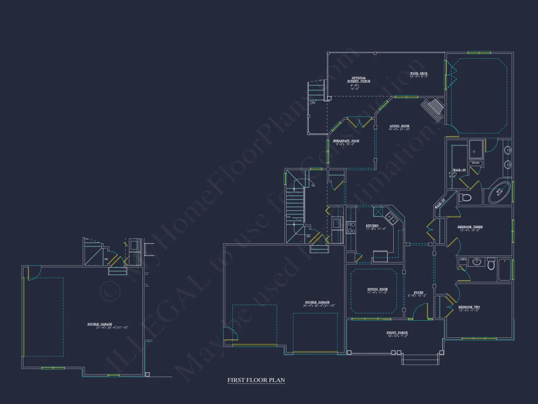 house Plan Blueprints with CAD Architecture Designs