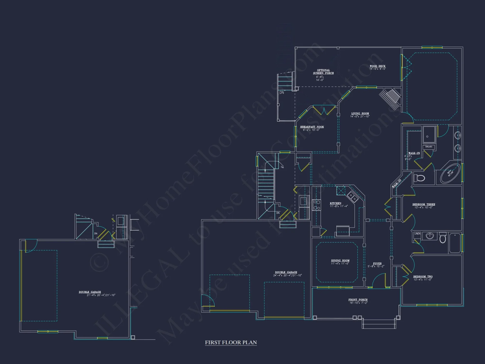 house Plan Blueprints with CAD Architecture Designs