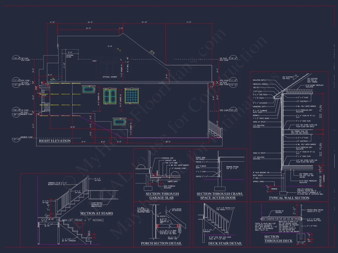 house Plan Blueprints with CAD Architecture Designs