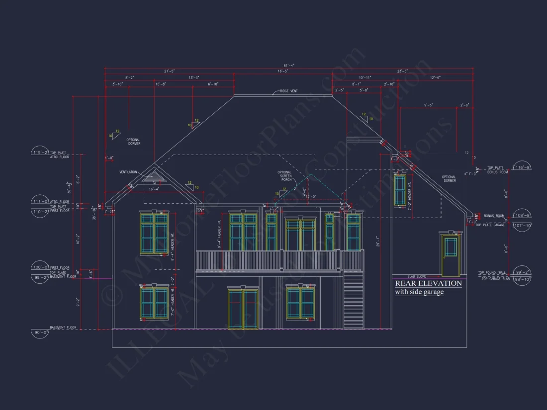 house Plan Blueprints with CAD Architecture Designs