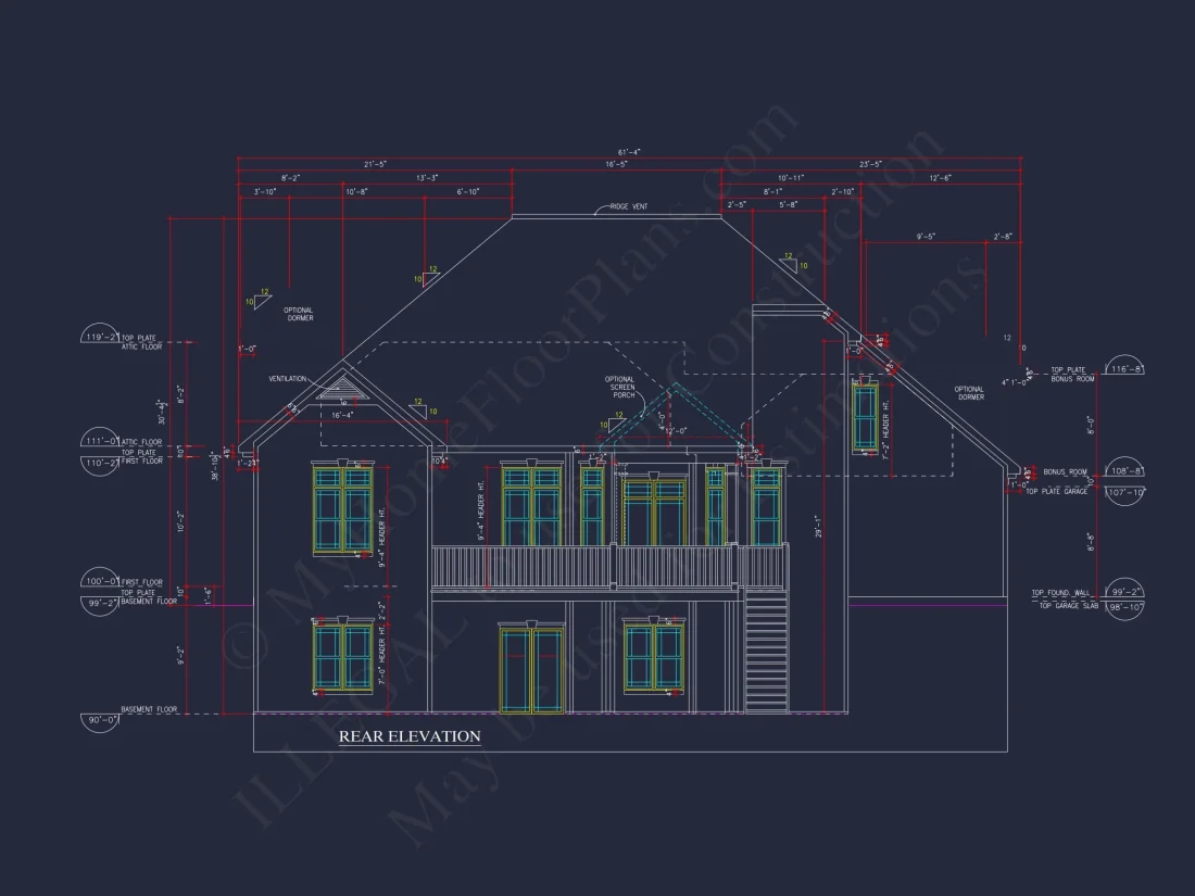 house Plan Blueprints with CAD Architecture Designs