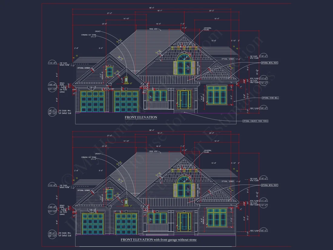 house Plan Blueprints with CAD Architecture Designs