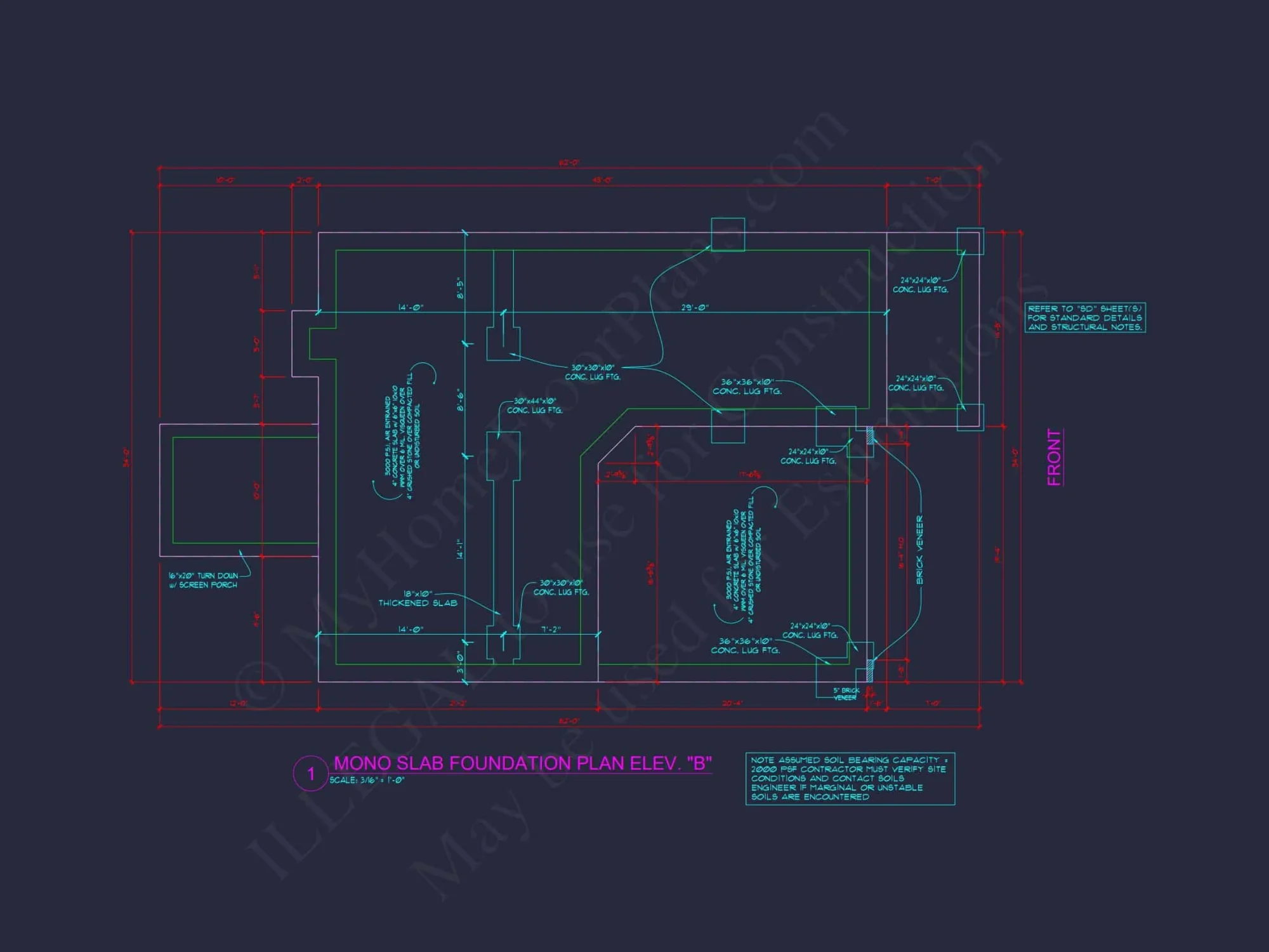 Traditional 2-Story house Plan with Open Floor Plan & Fireplace (2912 Sq Ft)
