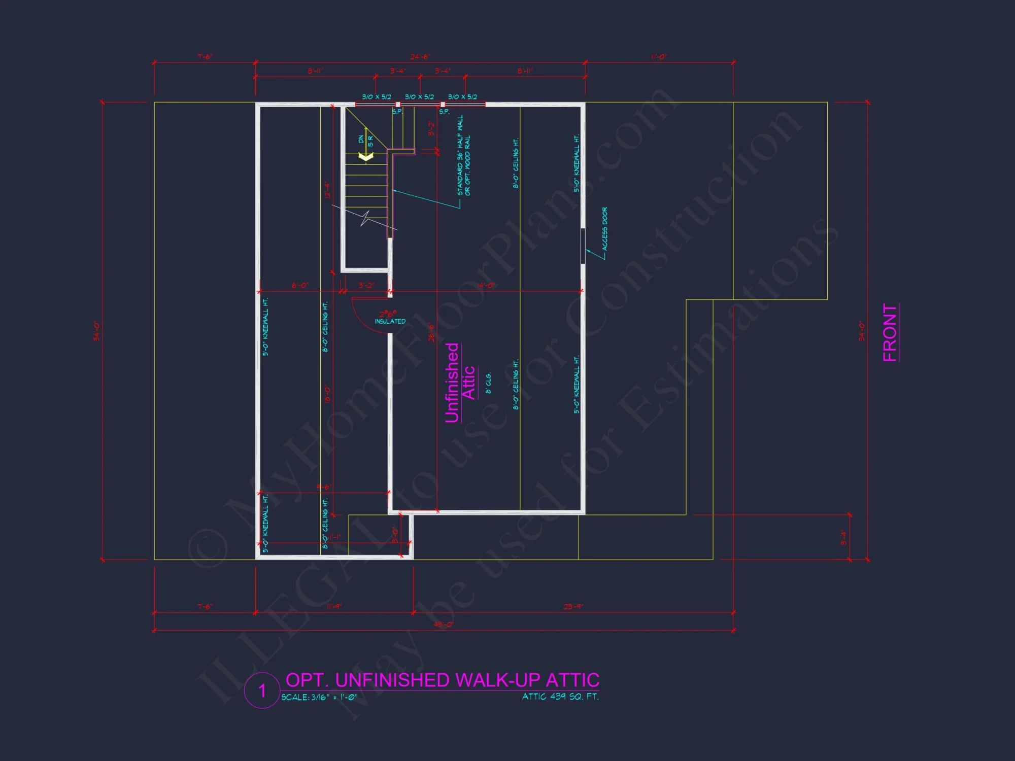 Traditional 2-Story house Plan with Open Floor Plan & Fireplace (2912 Sq Ft)