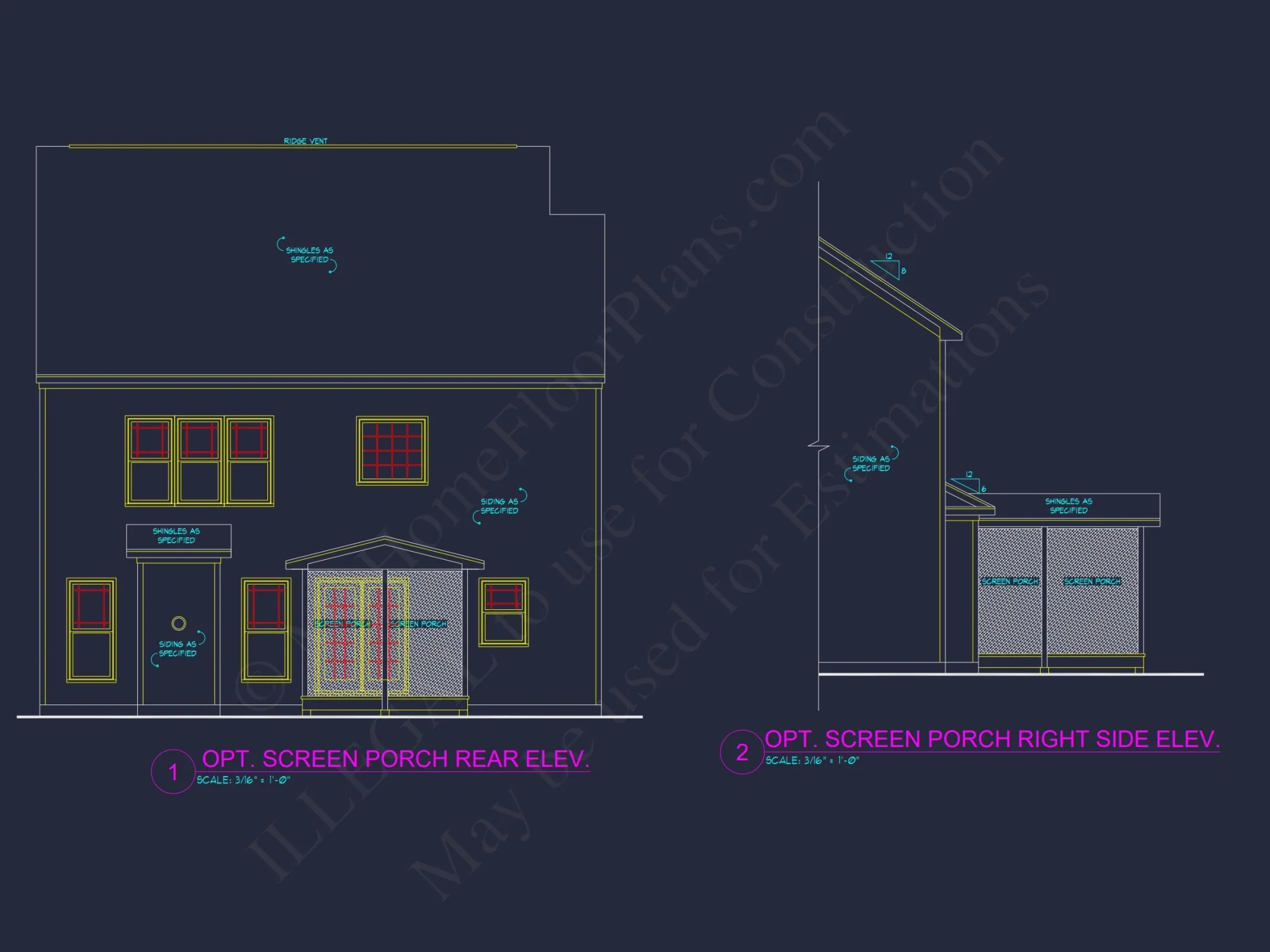Traditional 2-Story house Plan with Open Floor Plan & Fireplace (2912 Sq Ft)