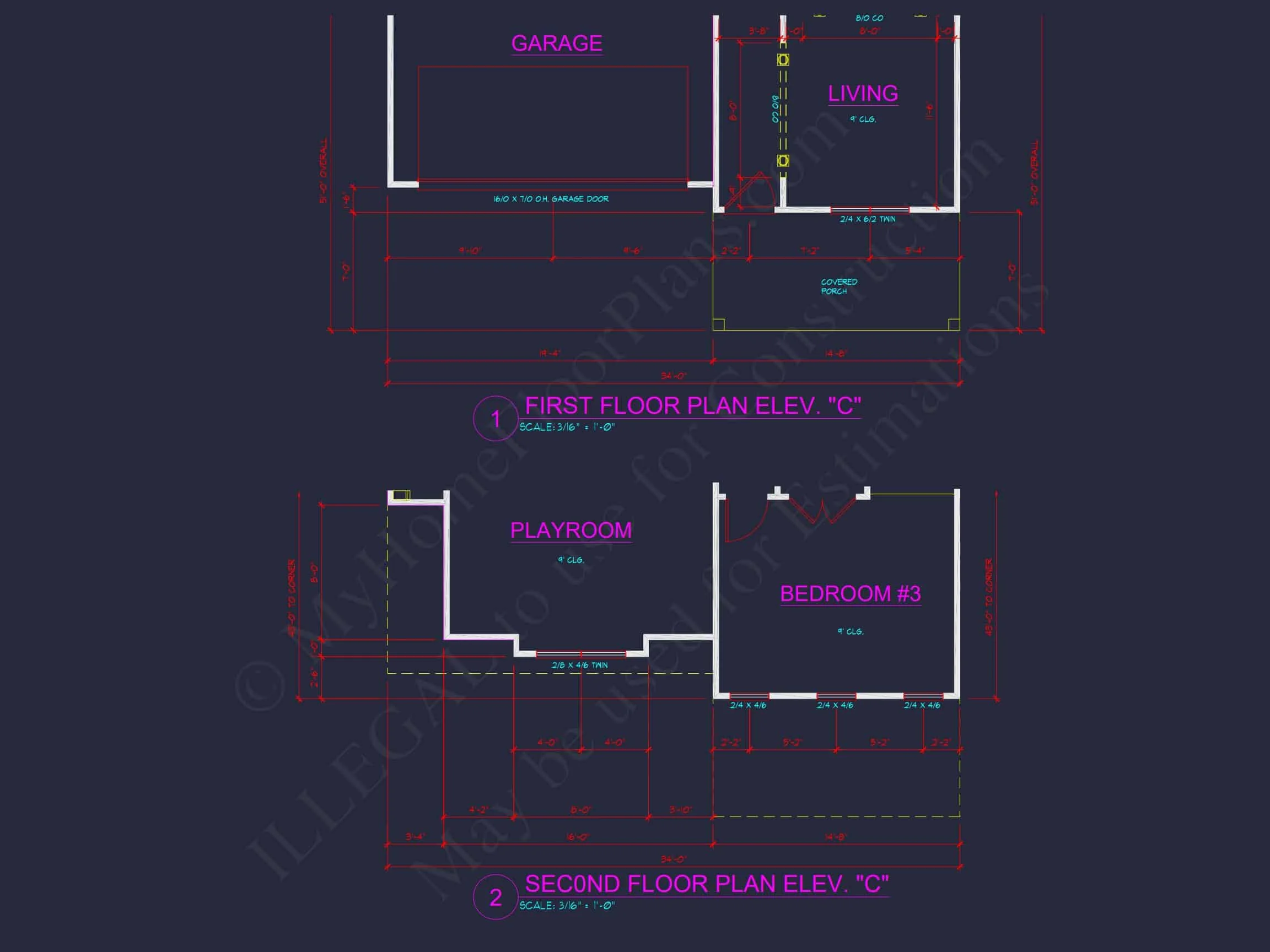 8-1575 HOUSE PLAN - Traditional 2-Story House Plan with Open Floor Plan & Fireplace (2912 Sq Ft) 9 Traditional 2-Story house Plan with Open Floor Plan & Fireplace (2912 Sq Ft)